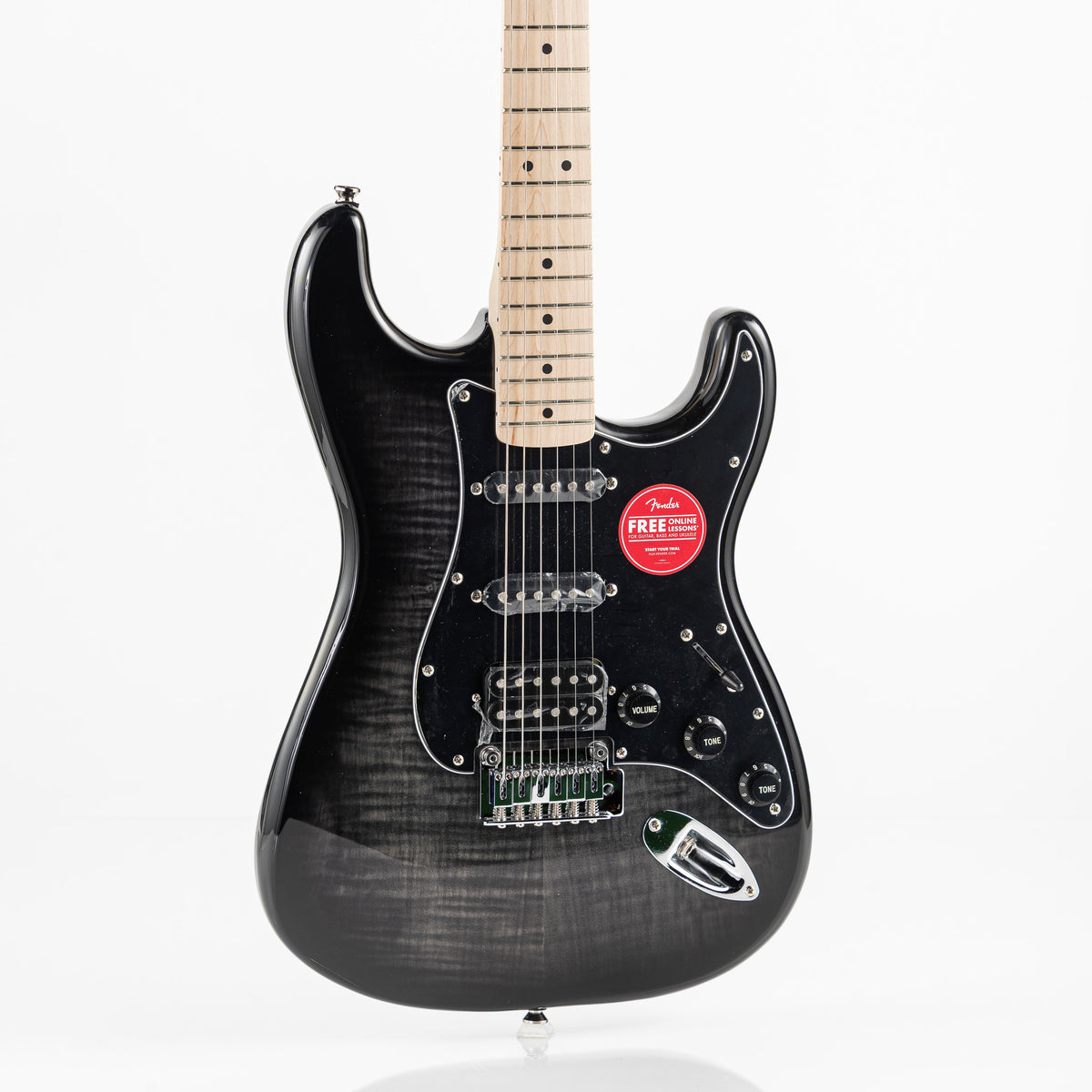 Squier Affinity Series Stratocaster FMT HSS Electric Guitar - Black Burst