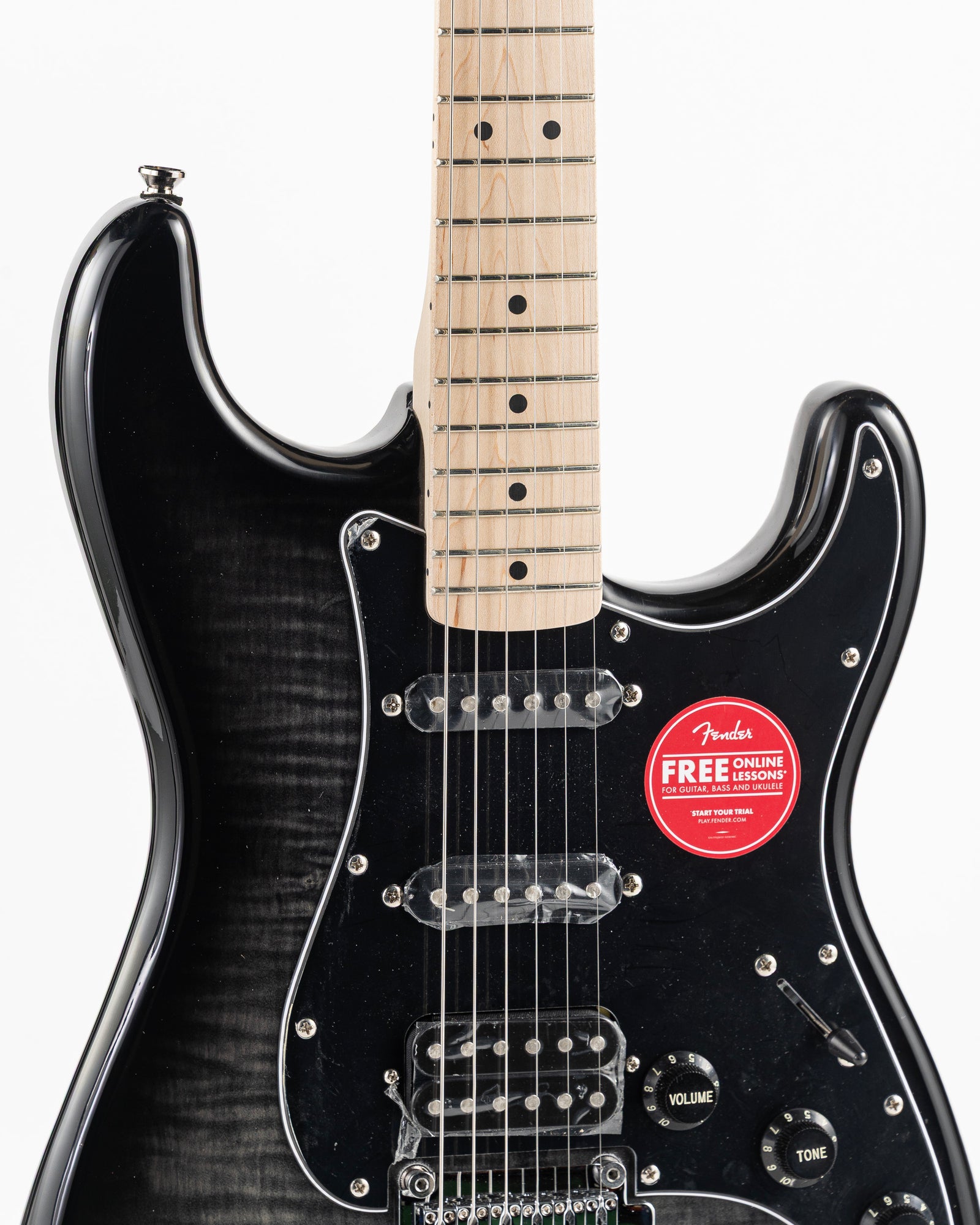Squier Affinity Series Stratocaster FMT HSS Electric Guitar - Black Burst