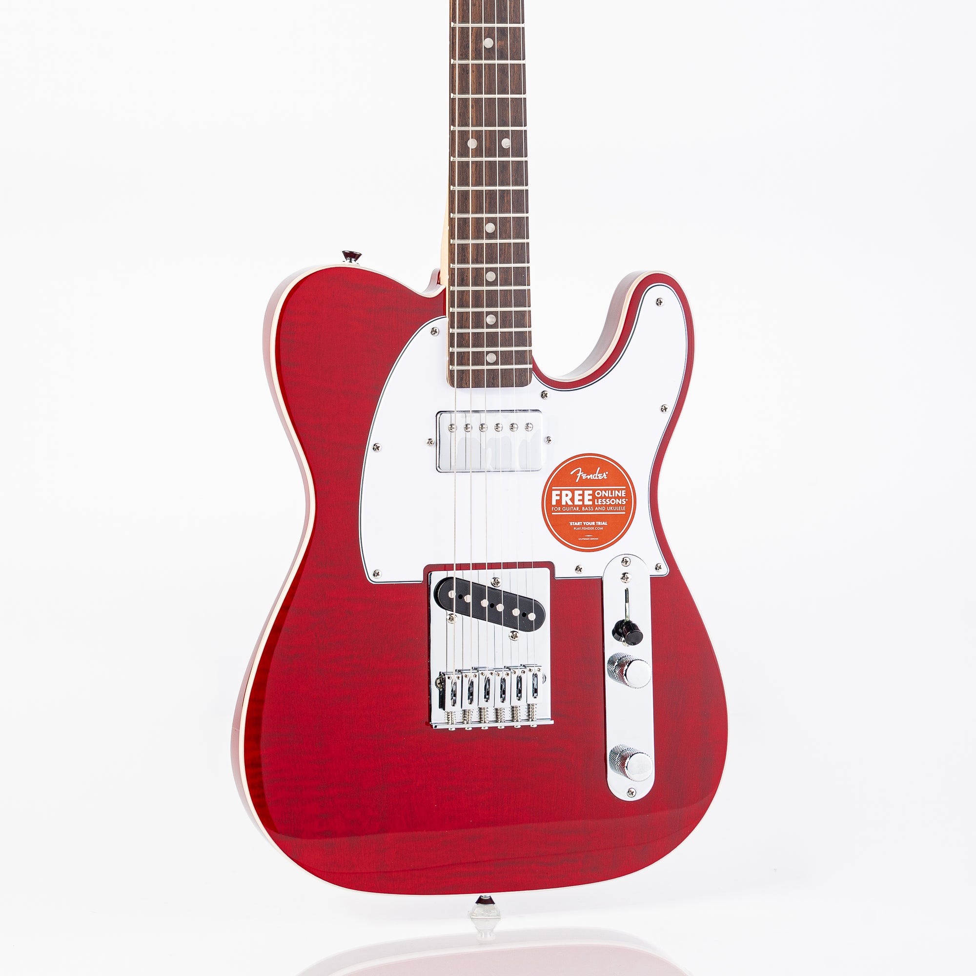 Squier Affinity Series Telecaster FMT SH Electric Guitar - Crimson Red Transparent