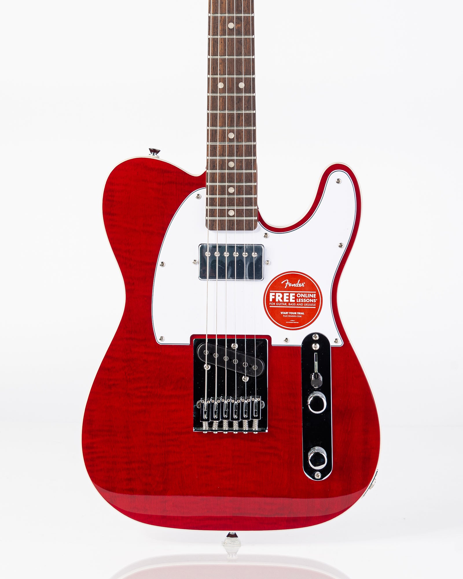 Squier Affinity Series Telecaster FMT SH Electric Guitar - Crimson Red Transparent