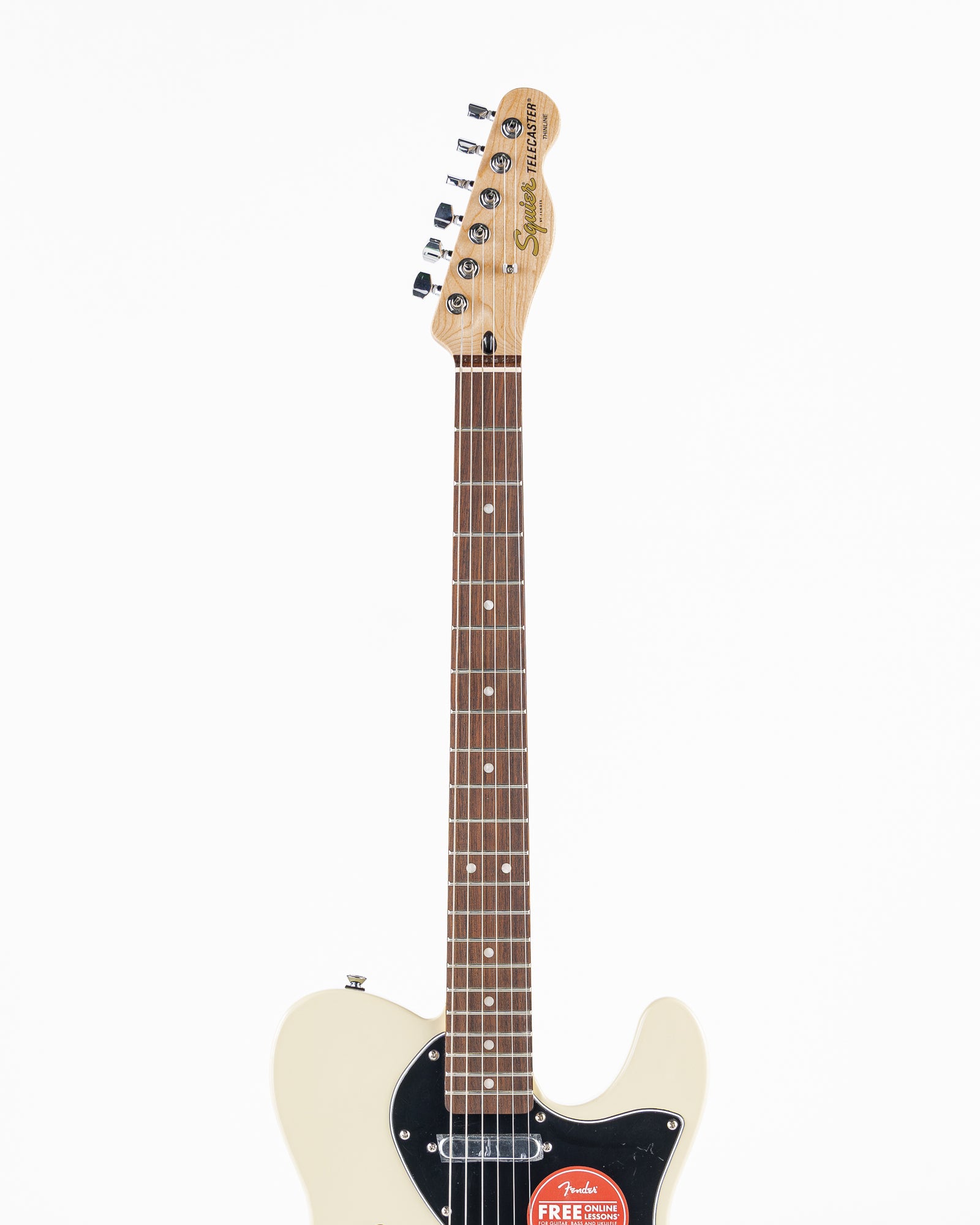 Squier Affinity Series Telecaster Thinline Electric Guitar - Olympic White