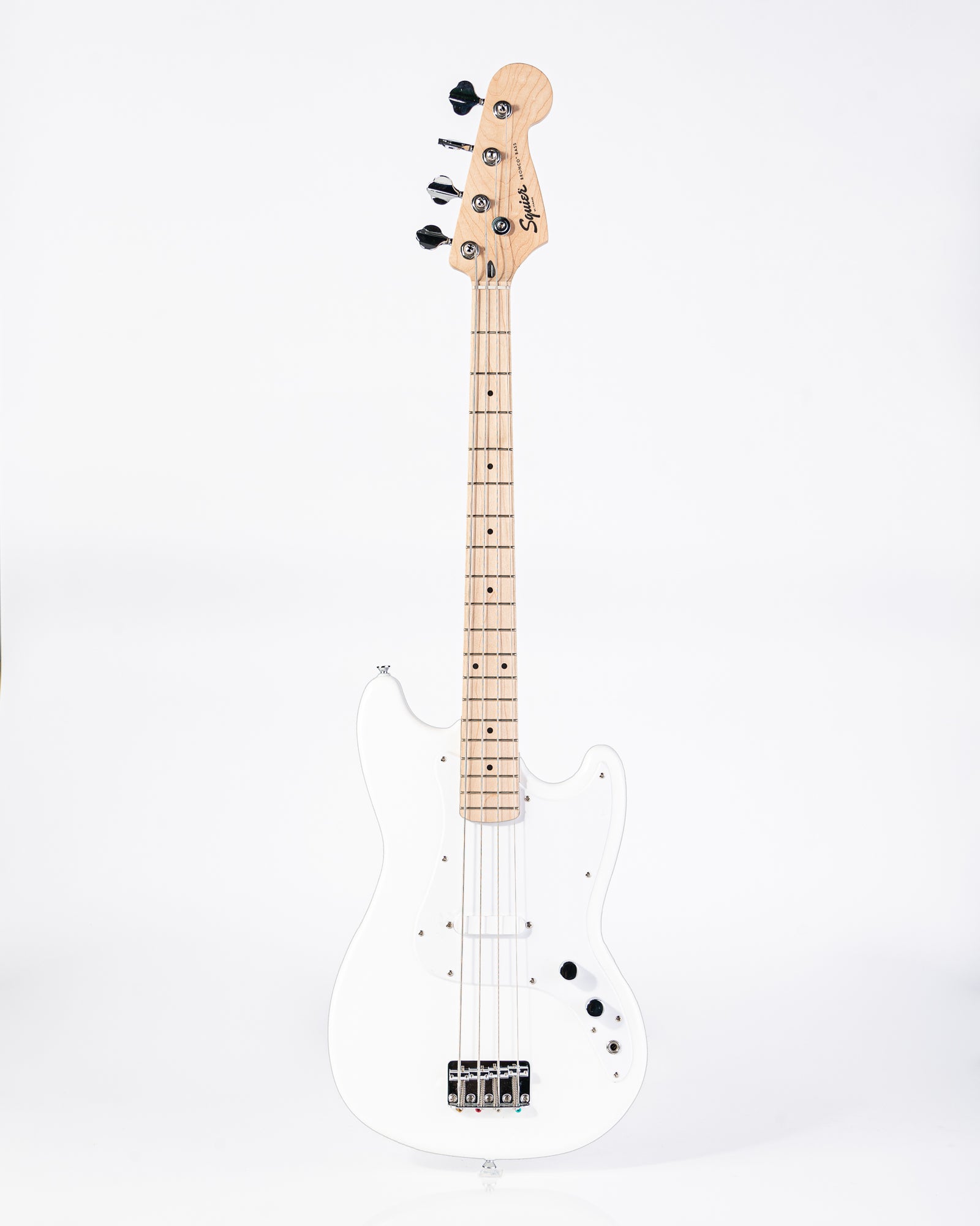 Squier Sonic Bronco Short Scale Bass - Arctic White