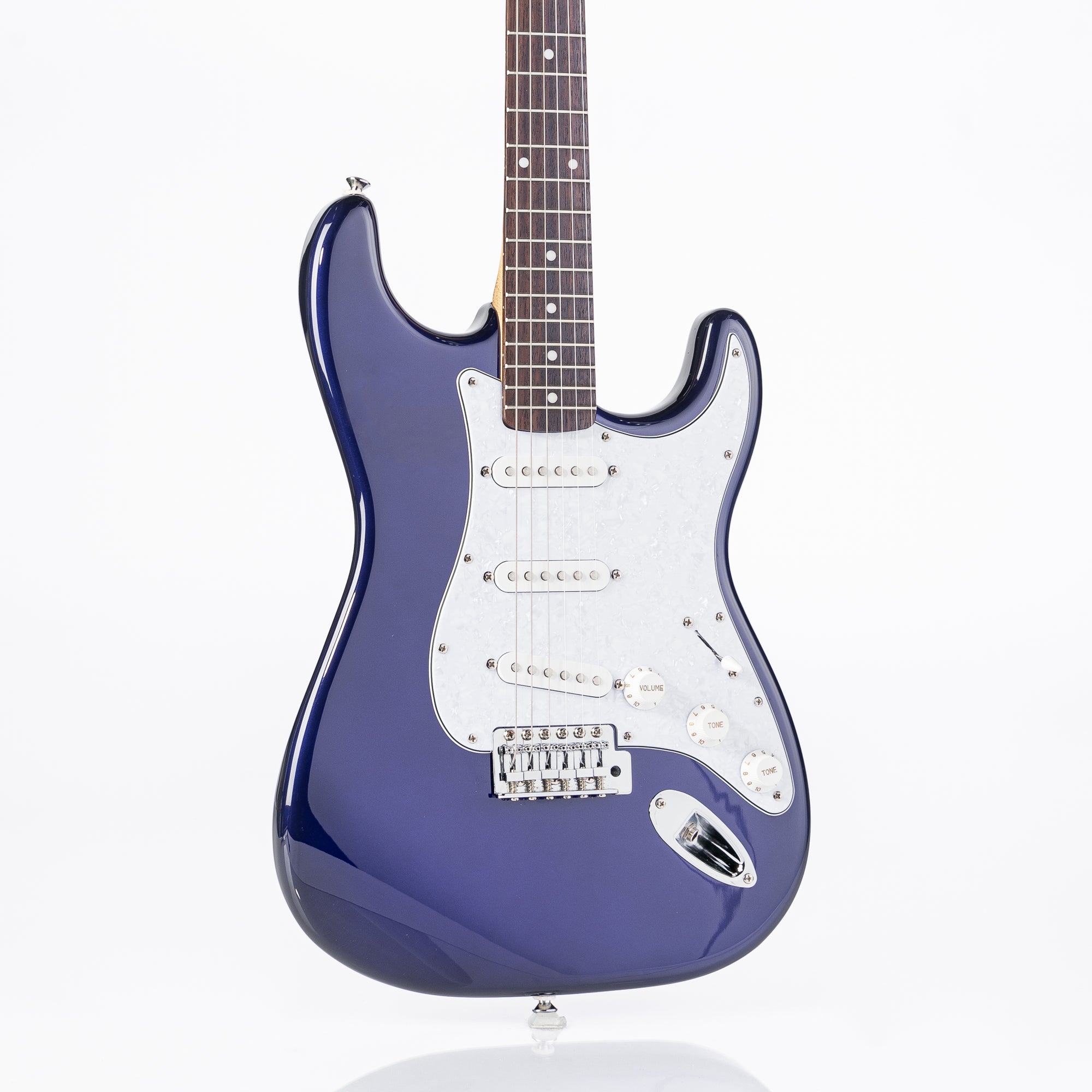 USED Squier Affinity Strat Electric Guitar- Metallic Blue w/bag