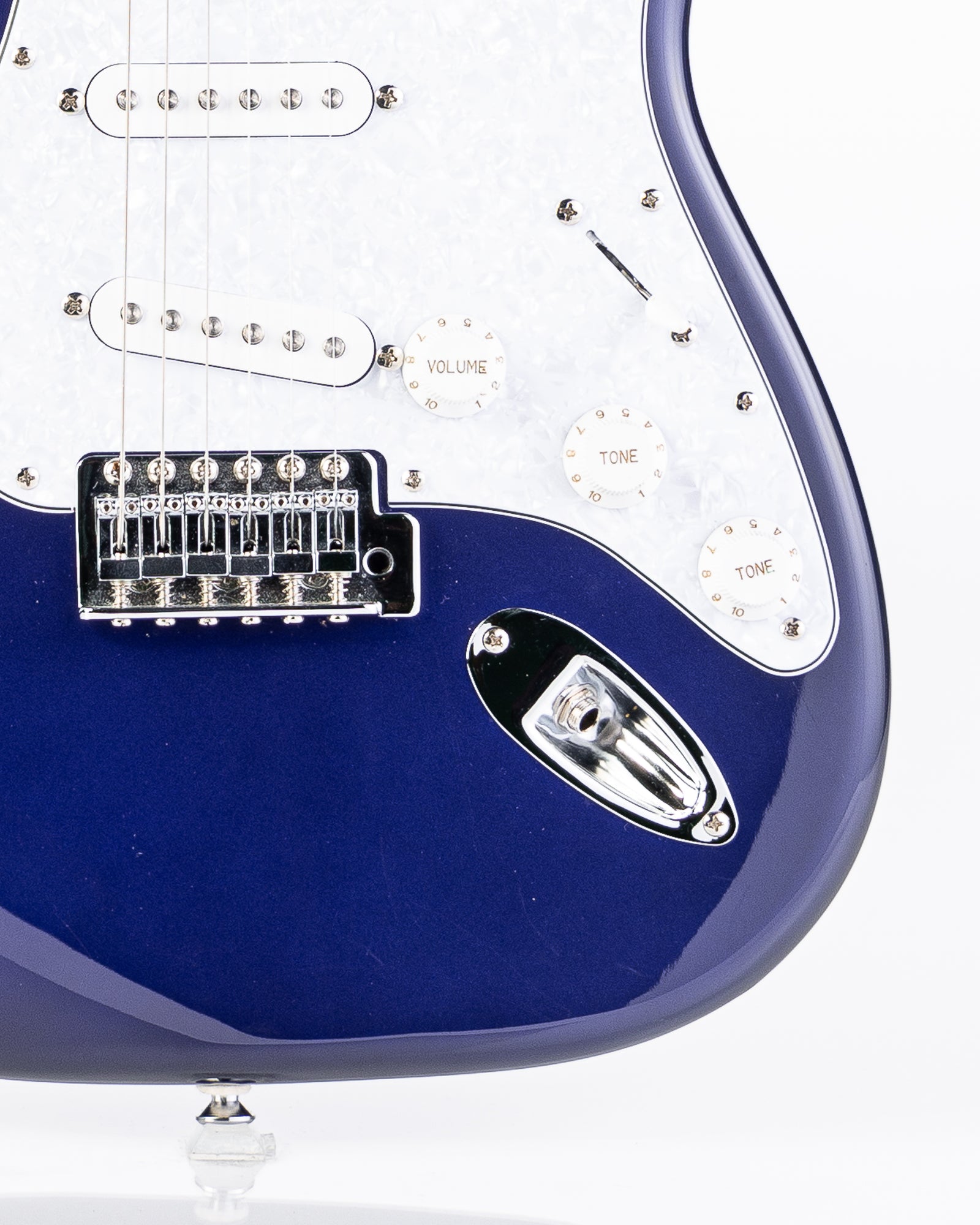 USED Squier Affinity Strat Electric Guitar- Metallic Blue w/bag