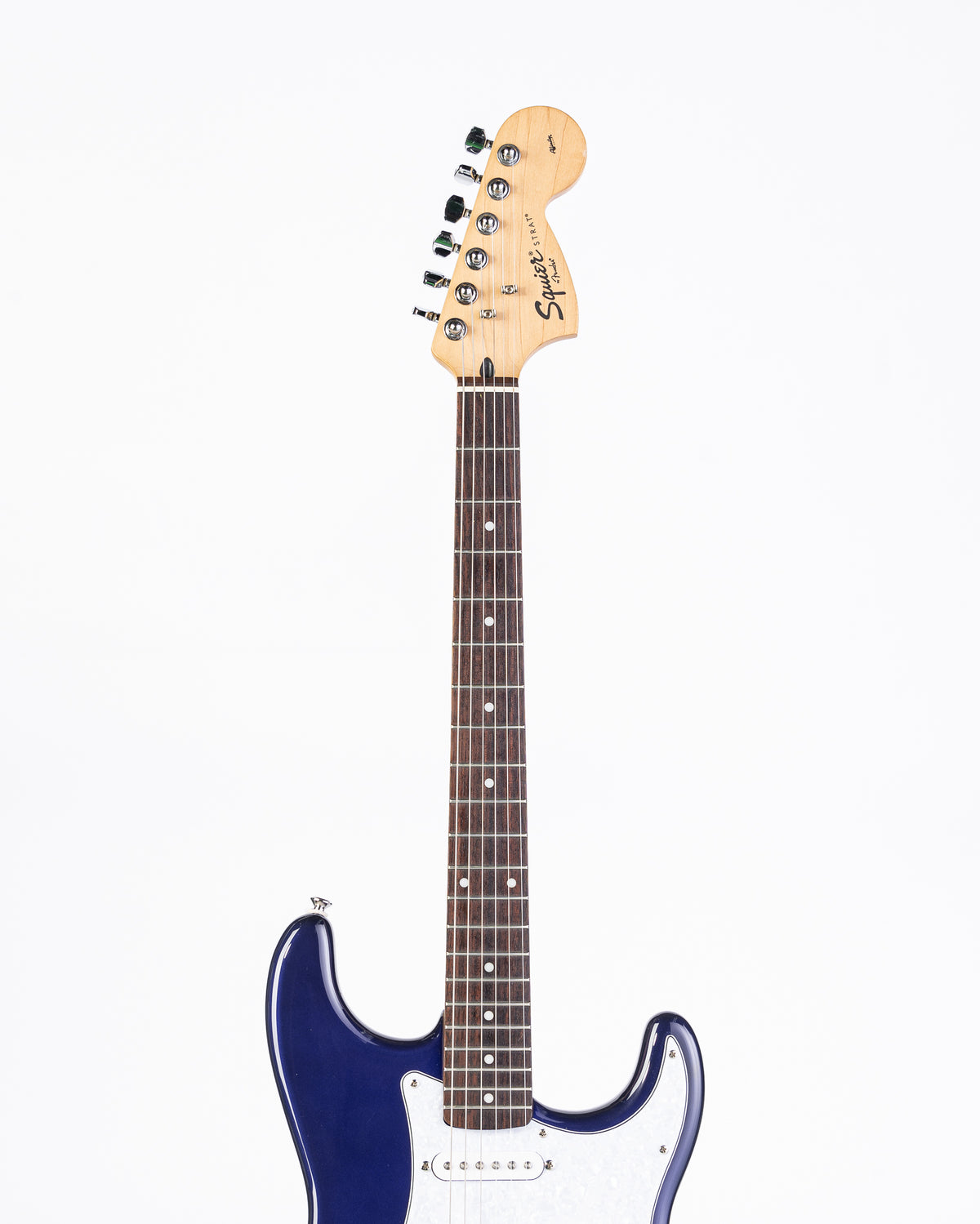 USED Squier Affinity Strat Electric Guitar- Metallic Blue w/bag