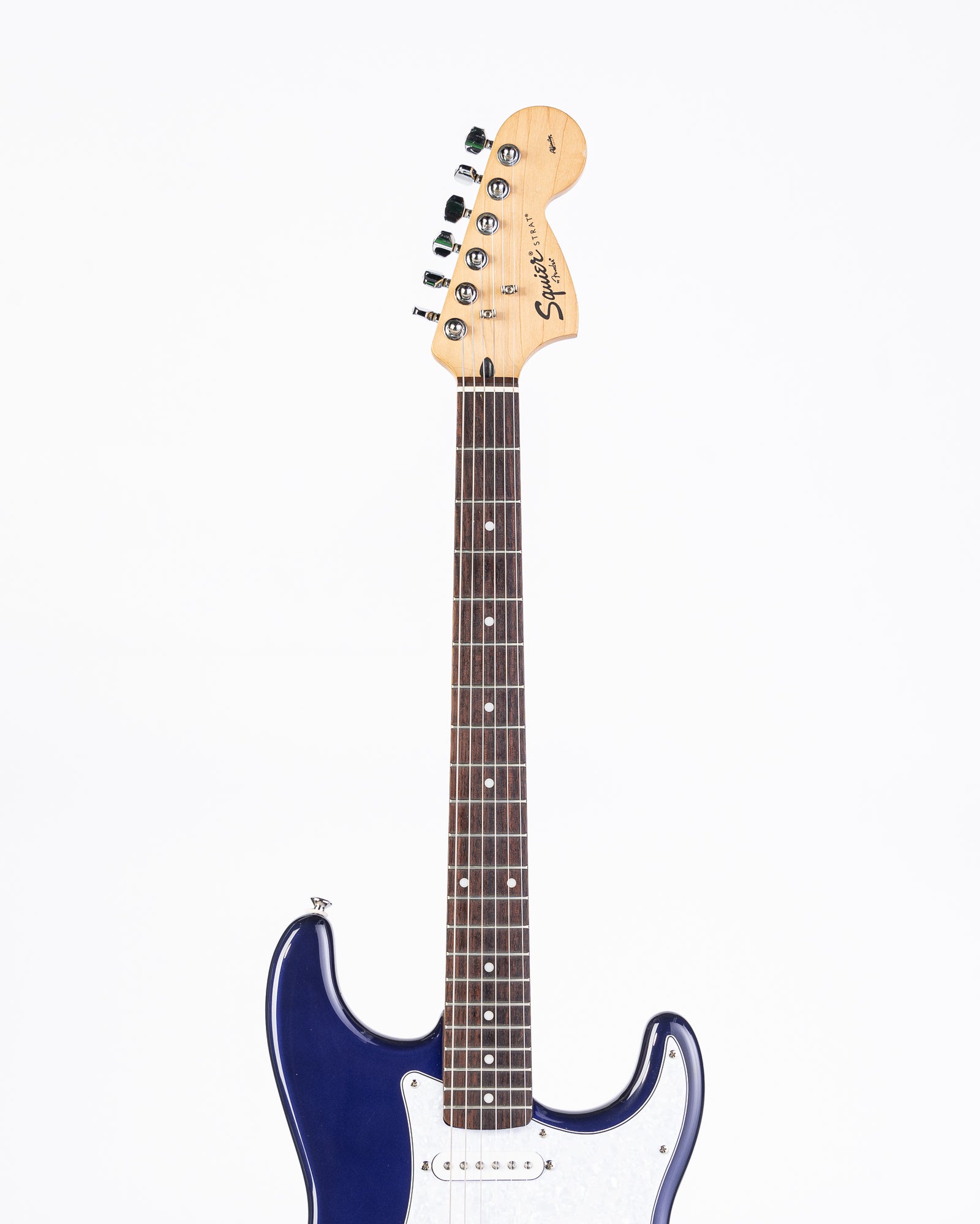 USED Squier Affinity Strat Electric Guitar- Metallic Blue w/bag