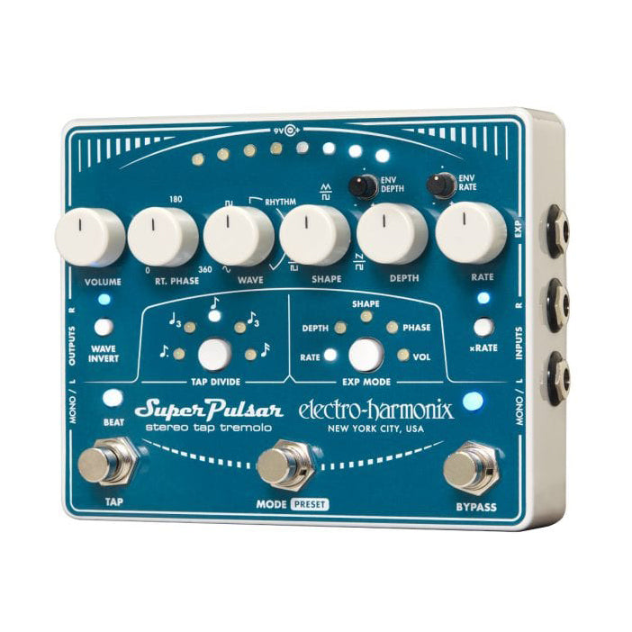 Electro-Harmonix Super Pulsar Stereo Tap Tremolo