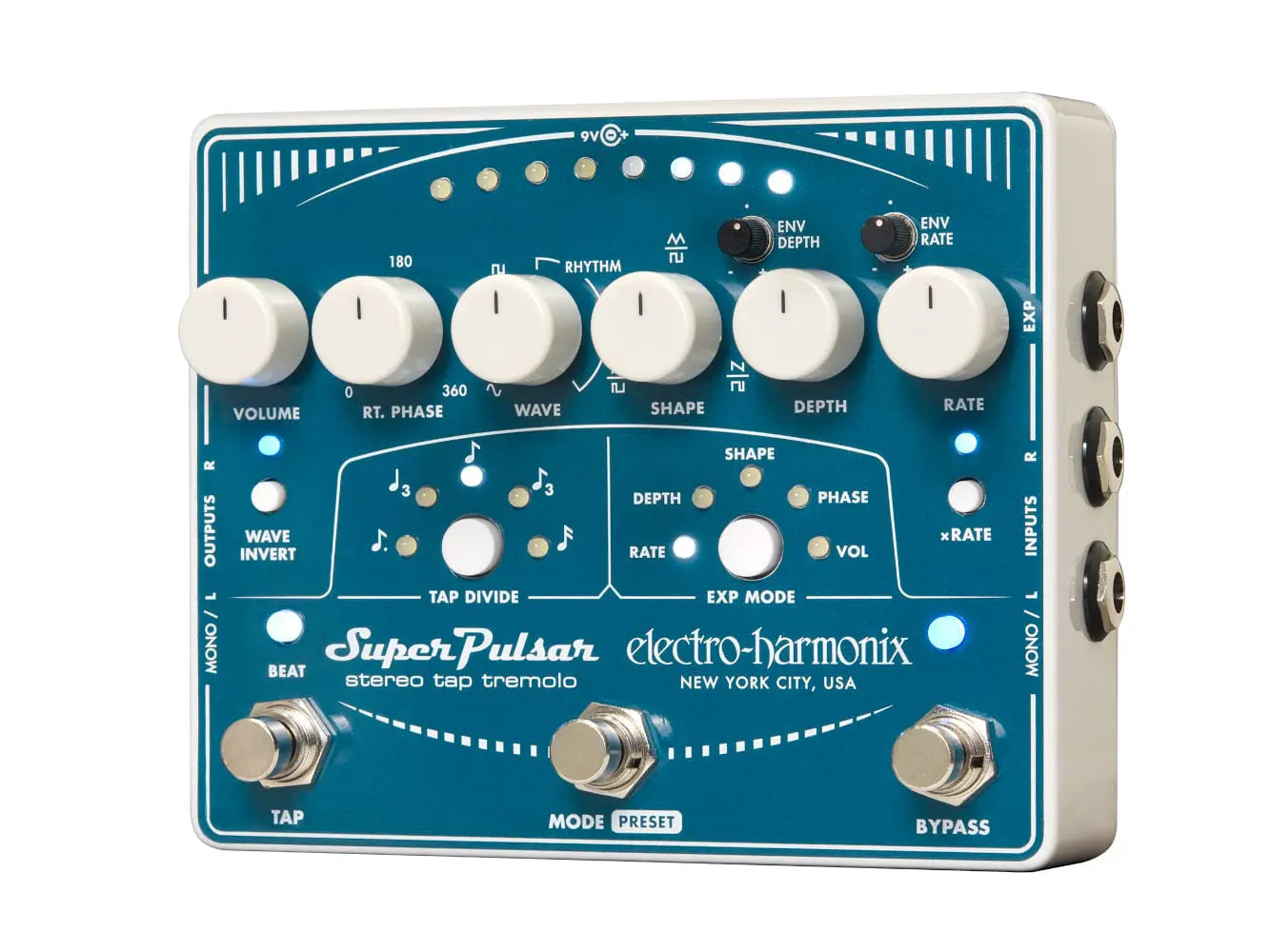 Electro-Harmonix Super Pulsar Stereo Tap Tremolo