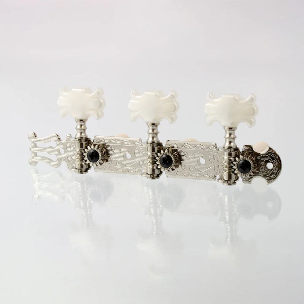 Allparts TK-0124-001 Nickel Classical Tuner Set with Butterfly Buttons