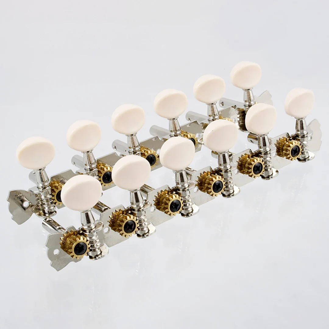 Allparts TK-0798-001 12 String Strip Tuner Set - Nickel