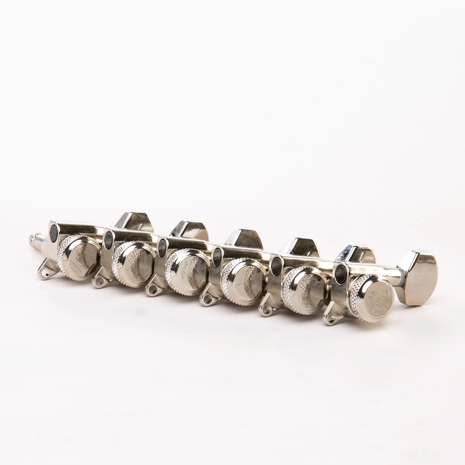 Allparts TK-7118-001 Top Lock Modern 6-in-line Mini Locking Tuning Keys - Nickel