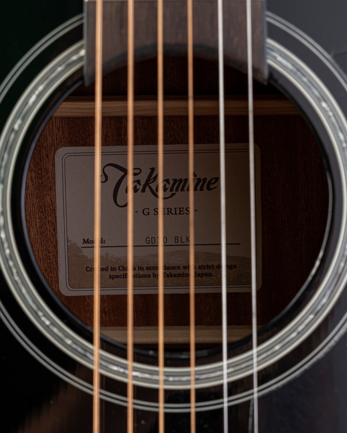 Takamine GD30 Dreadnought with Ovangkol Fingerboard Acoustic Guitar - Black Gloss