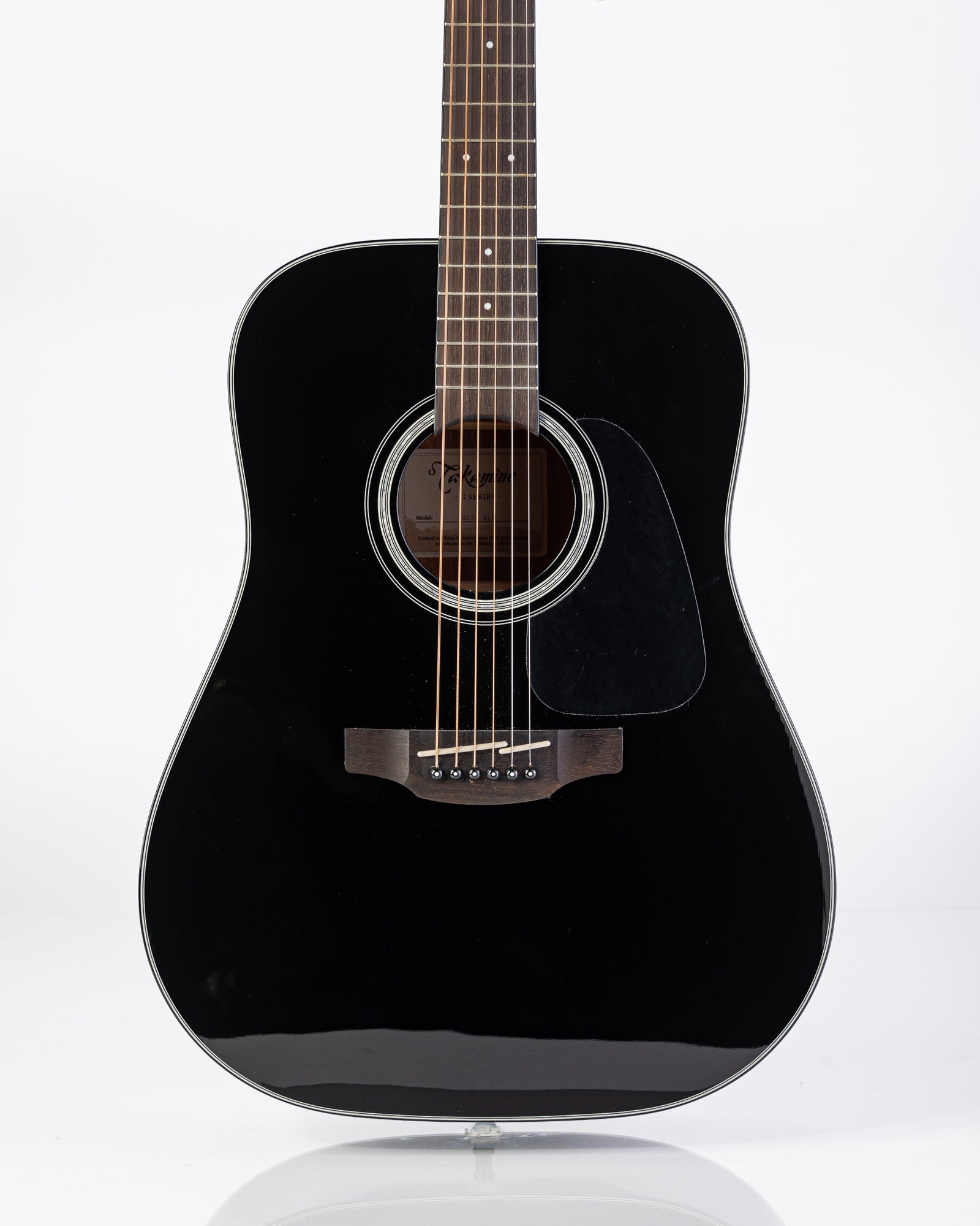 Takamine GD30 Dreadnought with Ovangkol Fingerboard Acoustic Guitar - Black Gloss