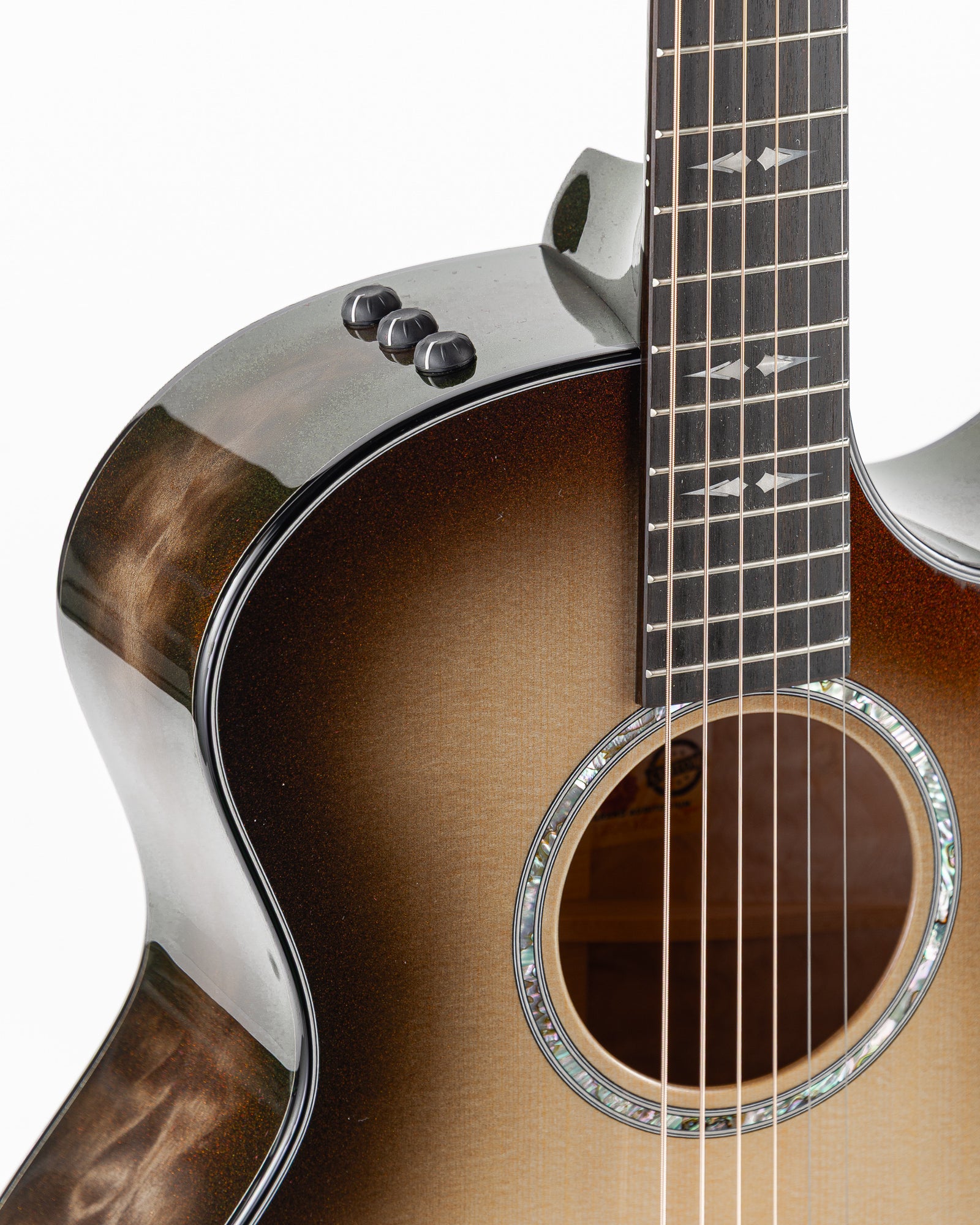 Taylor 2025 Catch Custom #26 Limited Edition C14ce Grand Auditorium Acoustic Electric Guitar - Cranberry Silver Supernova