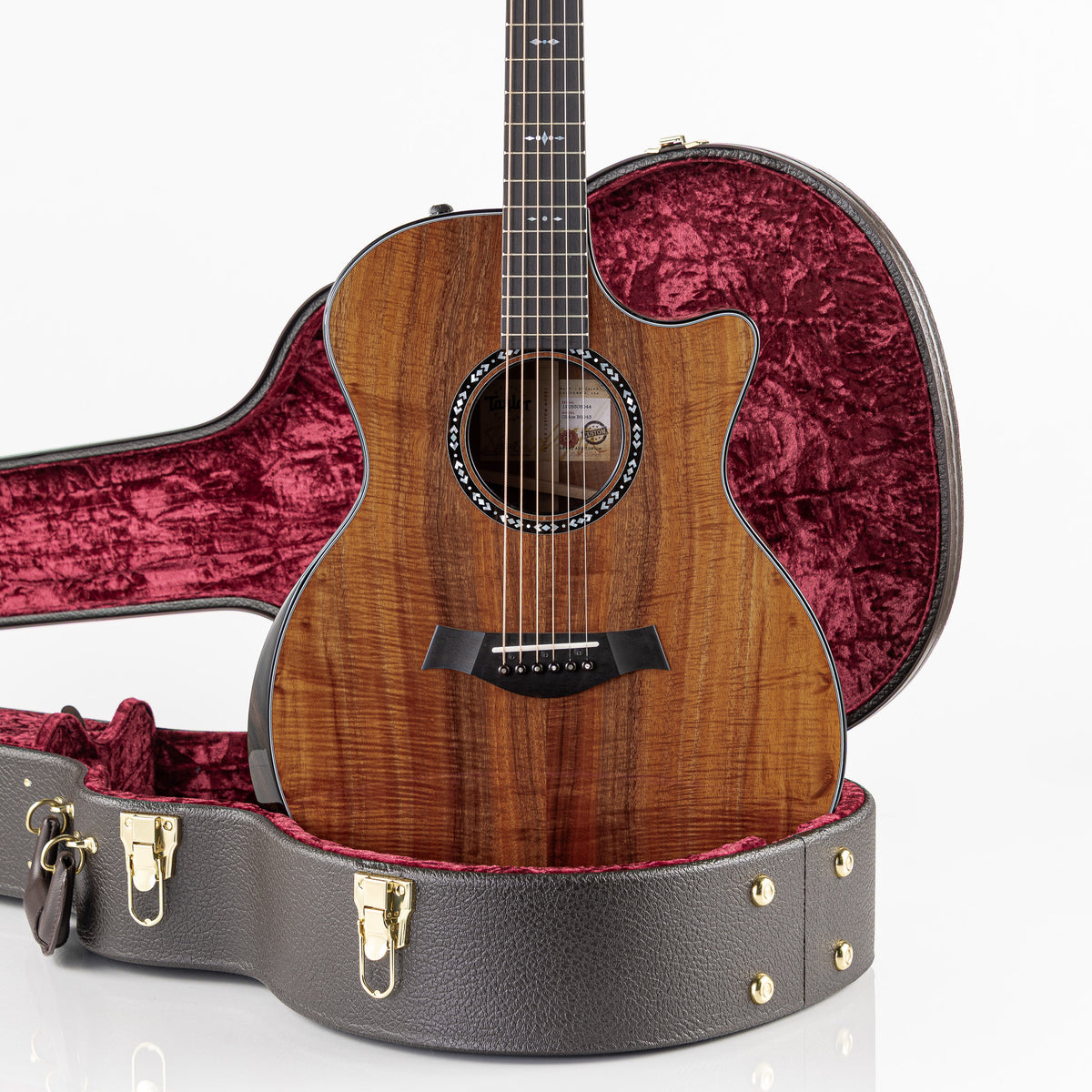 Taylor 2025 Catch Custom #43 Limited Edition C24ce Grand Auditorium Acoustic Electric Guitar - Figured AA Grade Hawaiian Koa