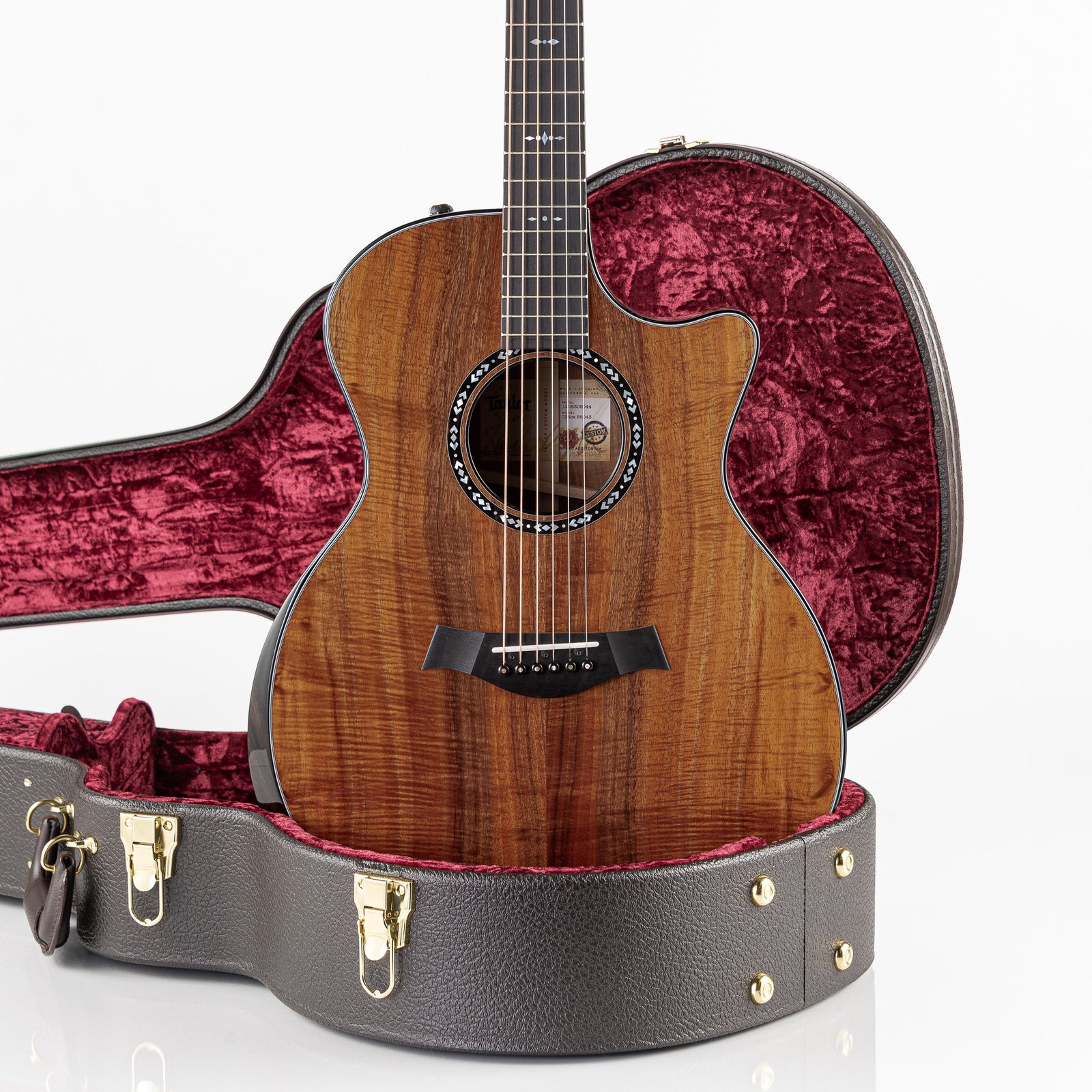 Taylor 2025 Catch Custom #43 Limited Edition C24ce Grand Auditorium Acoustic Electric Guitar - Figured AA Grade Hawaiian Koa