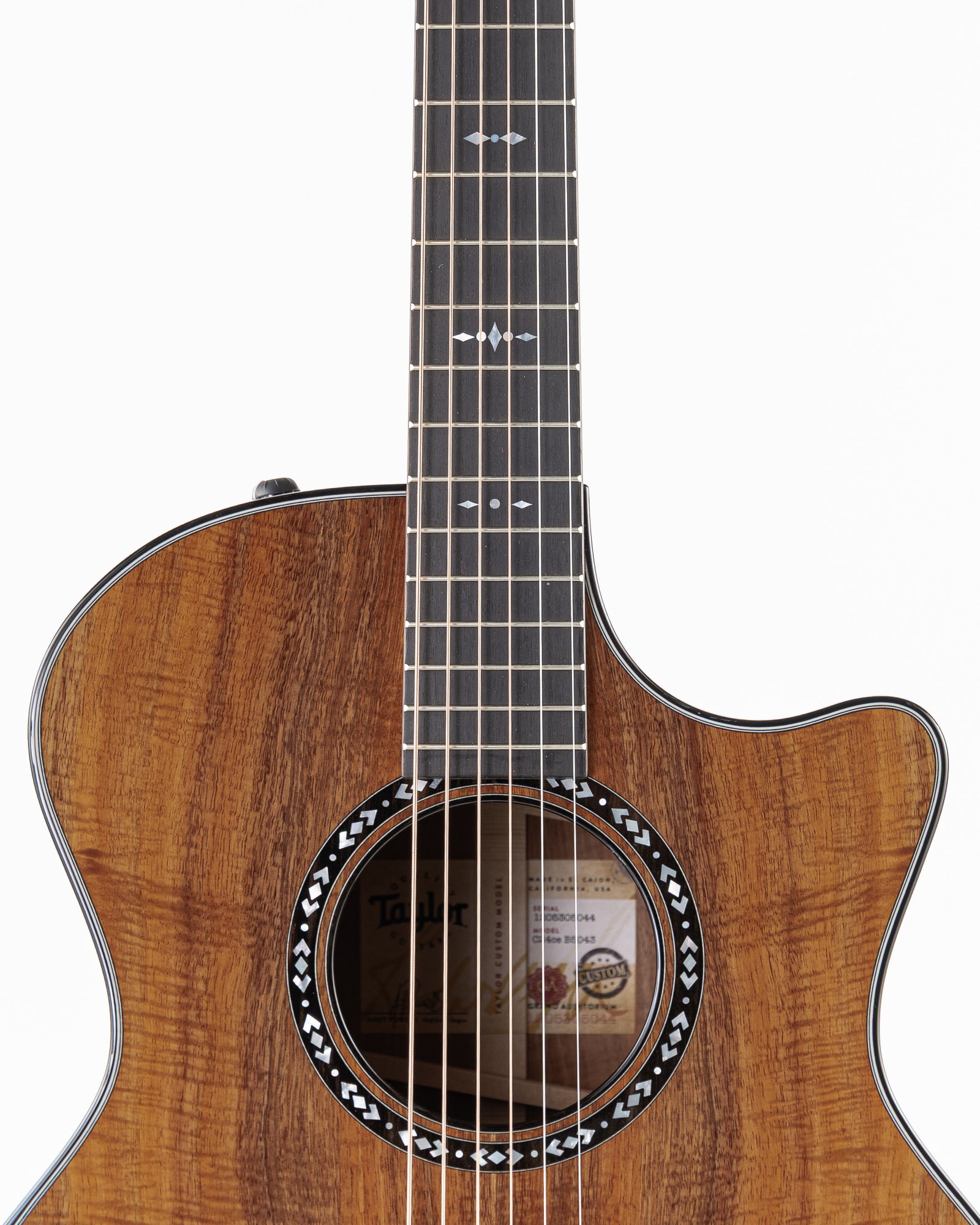 Taylor 2025 Catch Custom #43 Limited Edition C24ce Grand Auditorium Acoustic Electric Guitar - Figured AA Grade Hawaiian Koa