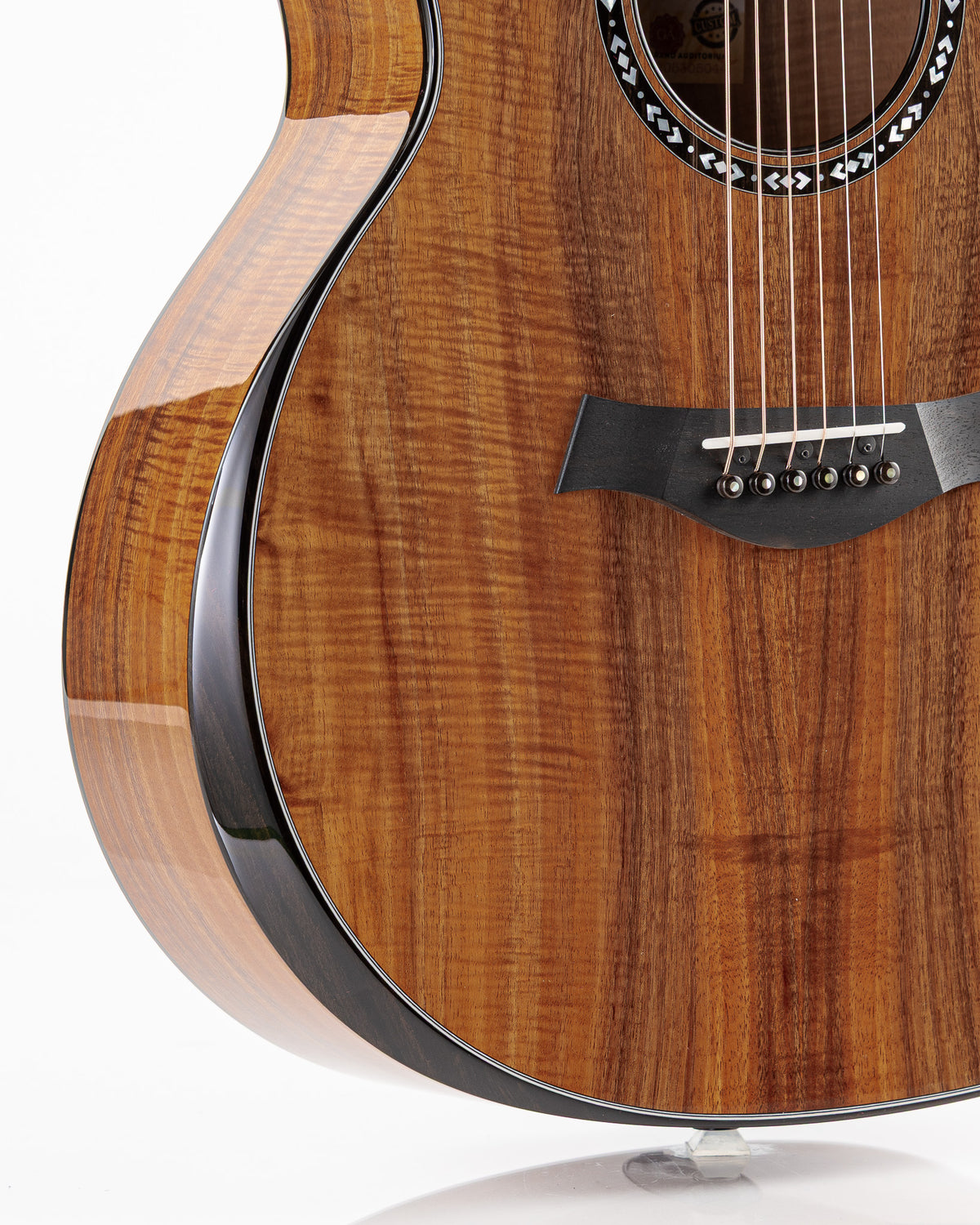 Taylor 2025 Catch Custom #43 Limited Edition C24ce Grand Auditorium Acoustic Electric Guitar - Figured AA Grade Hawaiian Koa