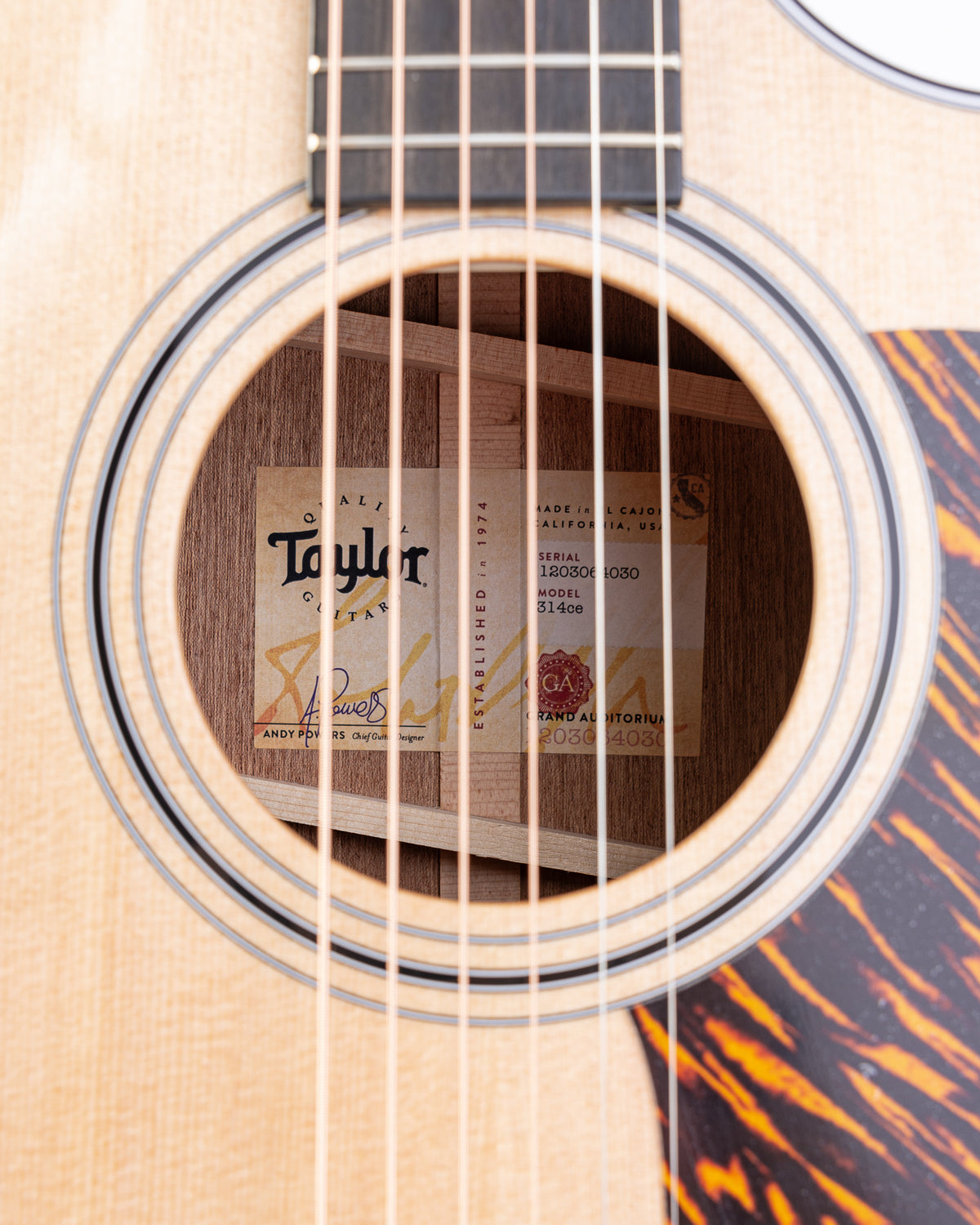 Taylor 314ce Grand Auditorium Acoustic-Electric Guitar - Natural with HSC