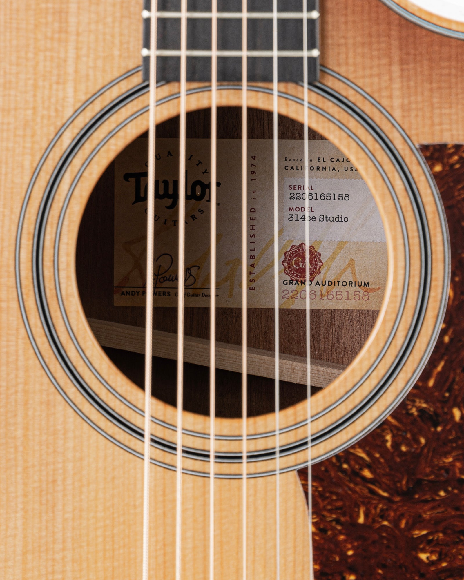 Taylor 314ce Studio SEB Acoustic Electric Guitar - Tobacco Stain with Shaded Edgeburst