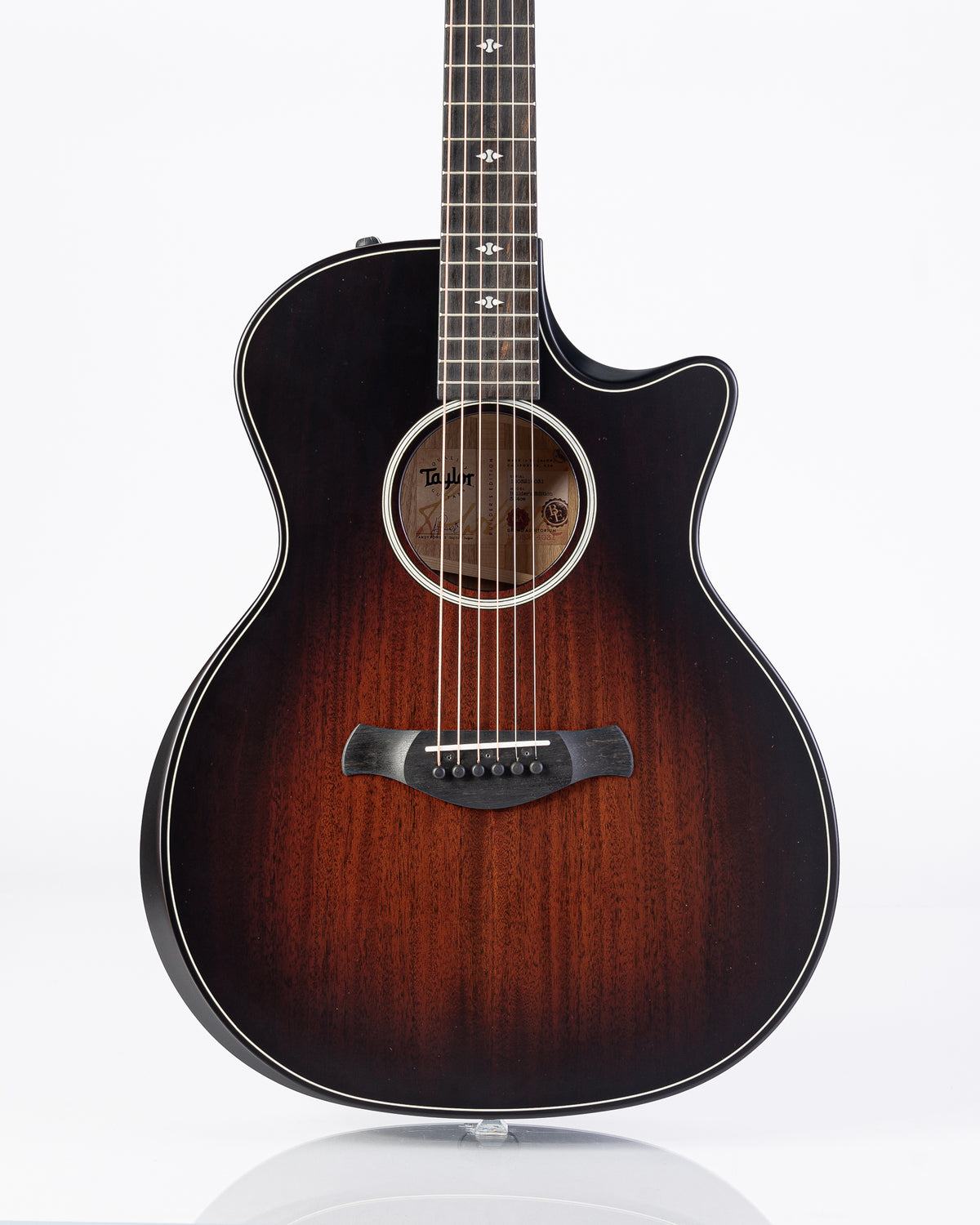 Taylor Builder's Edition 324CE Acoustic Electric Guitar- Shaded Edgeburst W/Case
