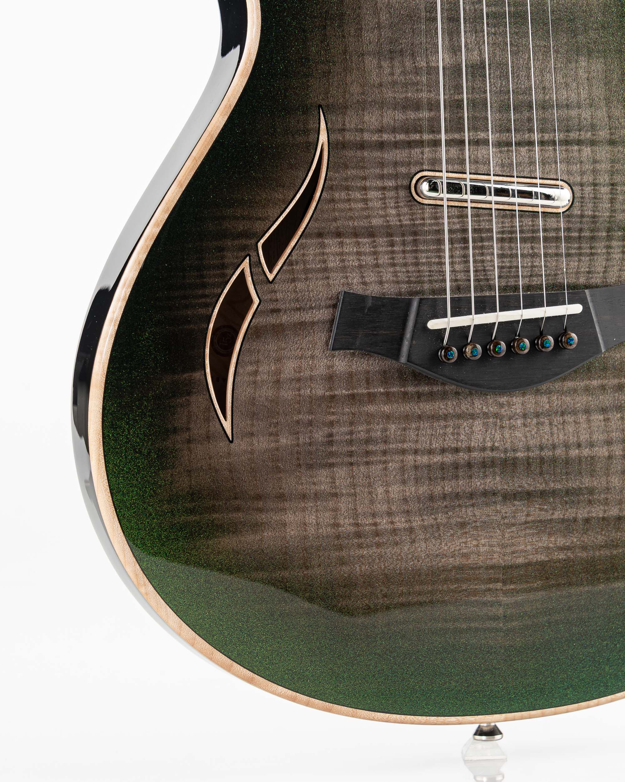 Taylor Catch Custom T5z Limited Edition Hybrid Electric-Acoustic Guitar - Watermelon Supernova