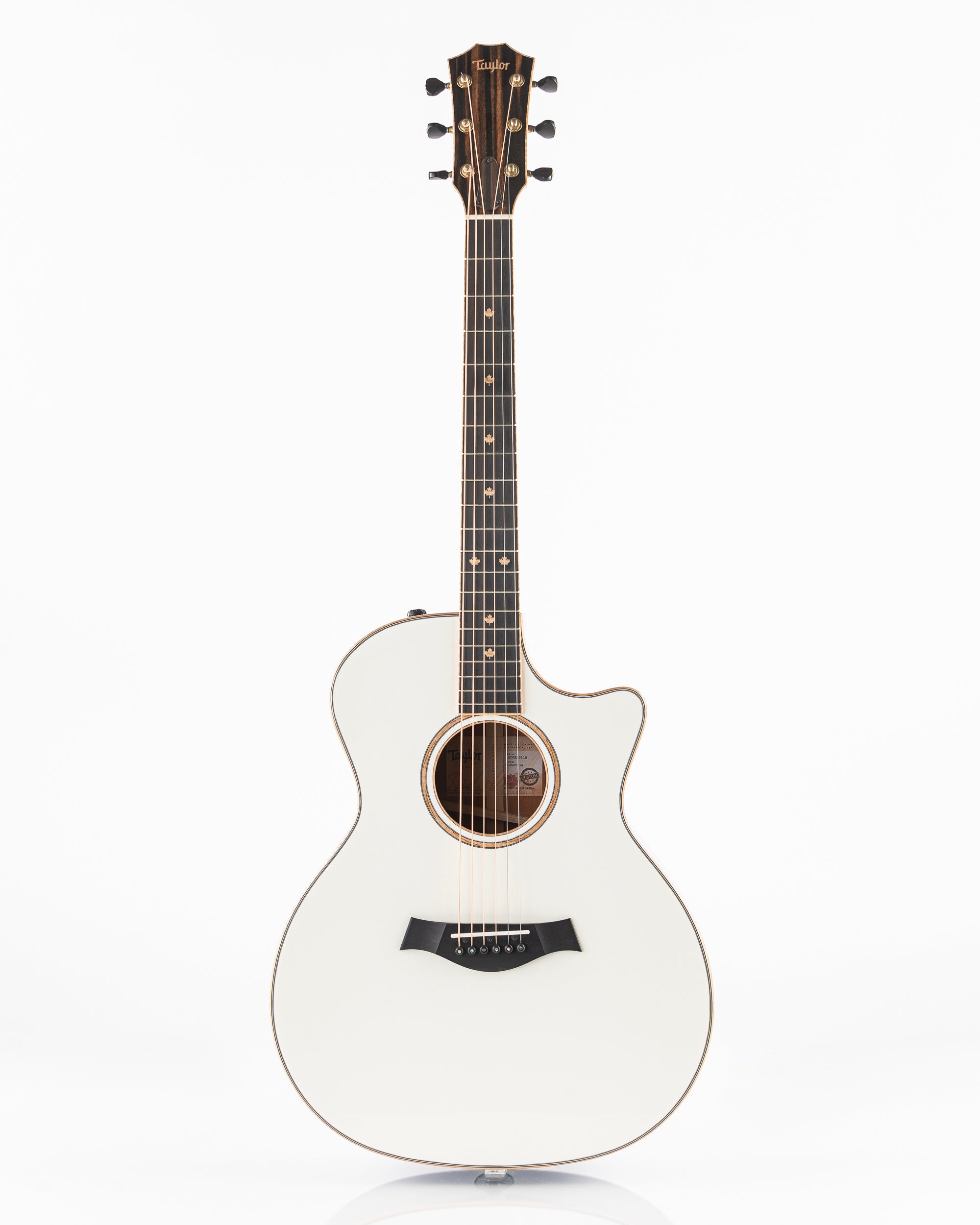 Taylor Custom Shop GA #12371 Limited Edition Grand Orchestra Acoustic Electric Guitar - White Top