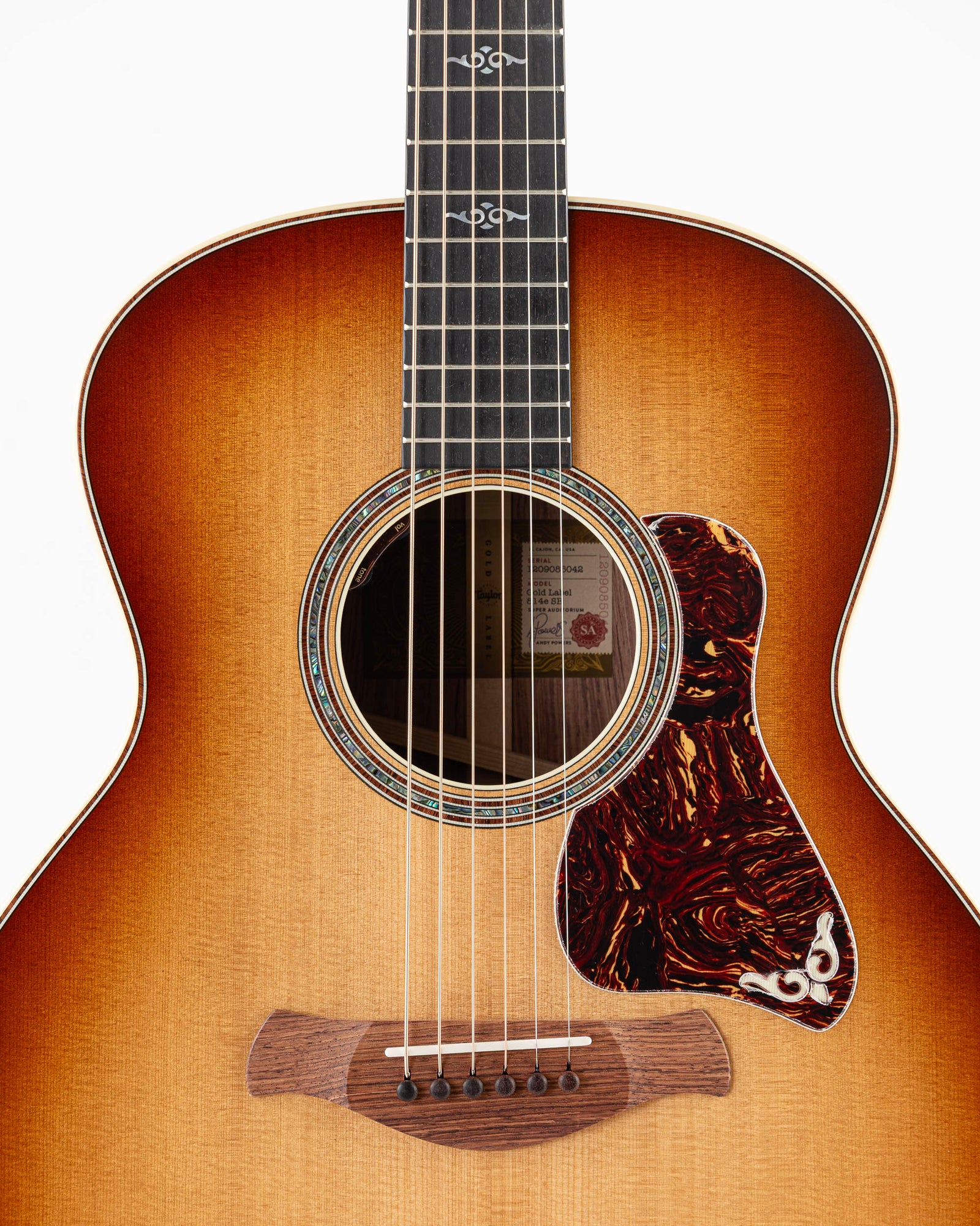 Taylor Gold Label 814e SB Acoustic Electric Guitar - Gold Brown Sunburst Top