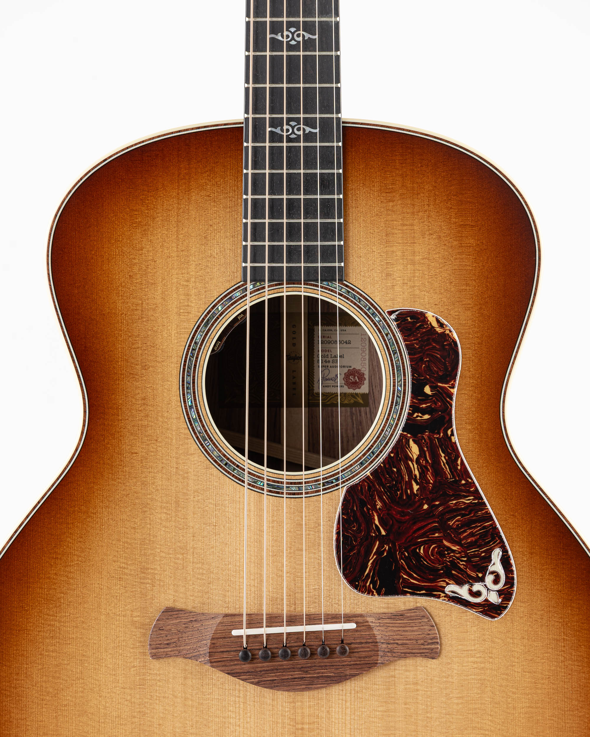 Taylor Gold Label 814e SB Acoustic Electric Guitar - Gold Brown Sunburst Top