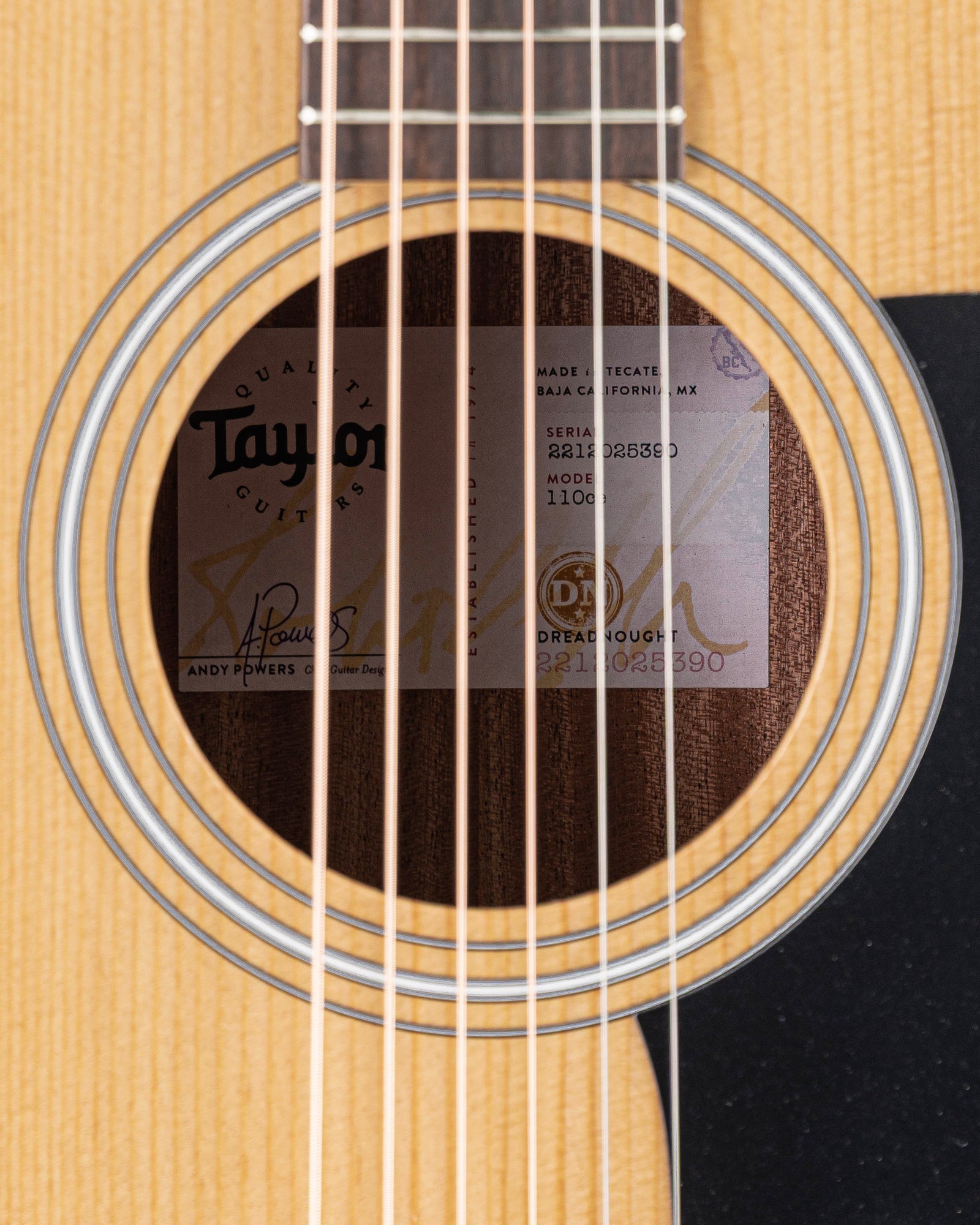 Taylor 110ce Dreadnought Acoustic Electric Guitar - Natural