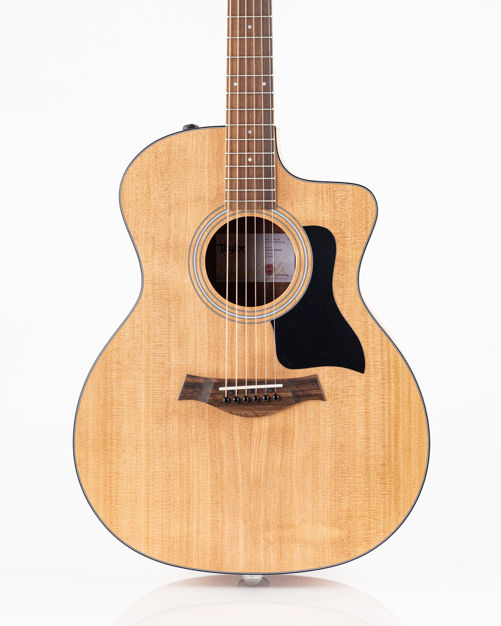 Taylor 114ce-S Grand Auditorium Acoustic-Electric Guitar- Natural with Gig Bag
