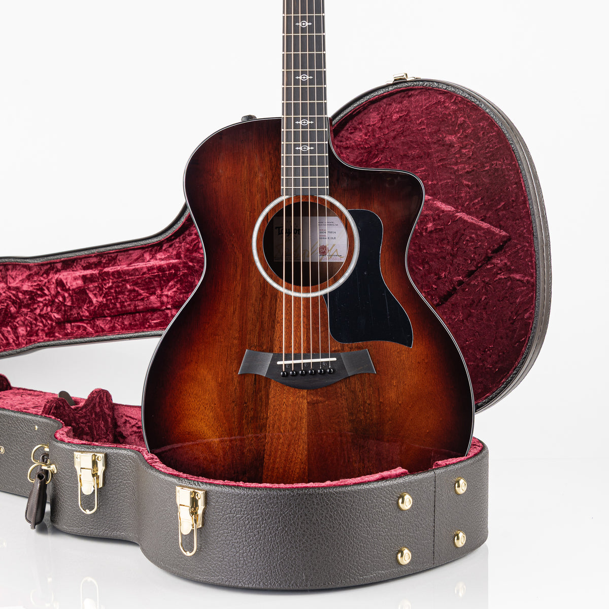 Taylor 224ce-K DLX Grand Auditorium Acoustic Electric Guitar- Hawaiian Koa with Hardshell Case