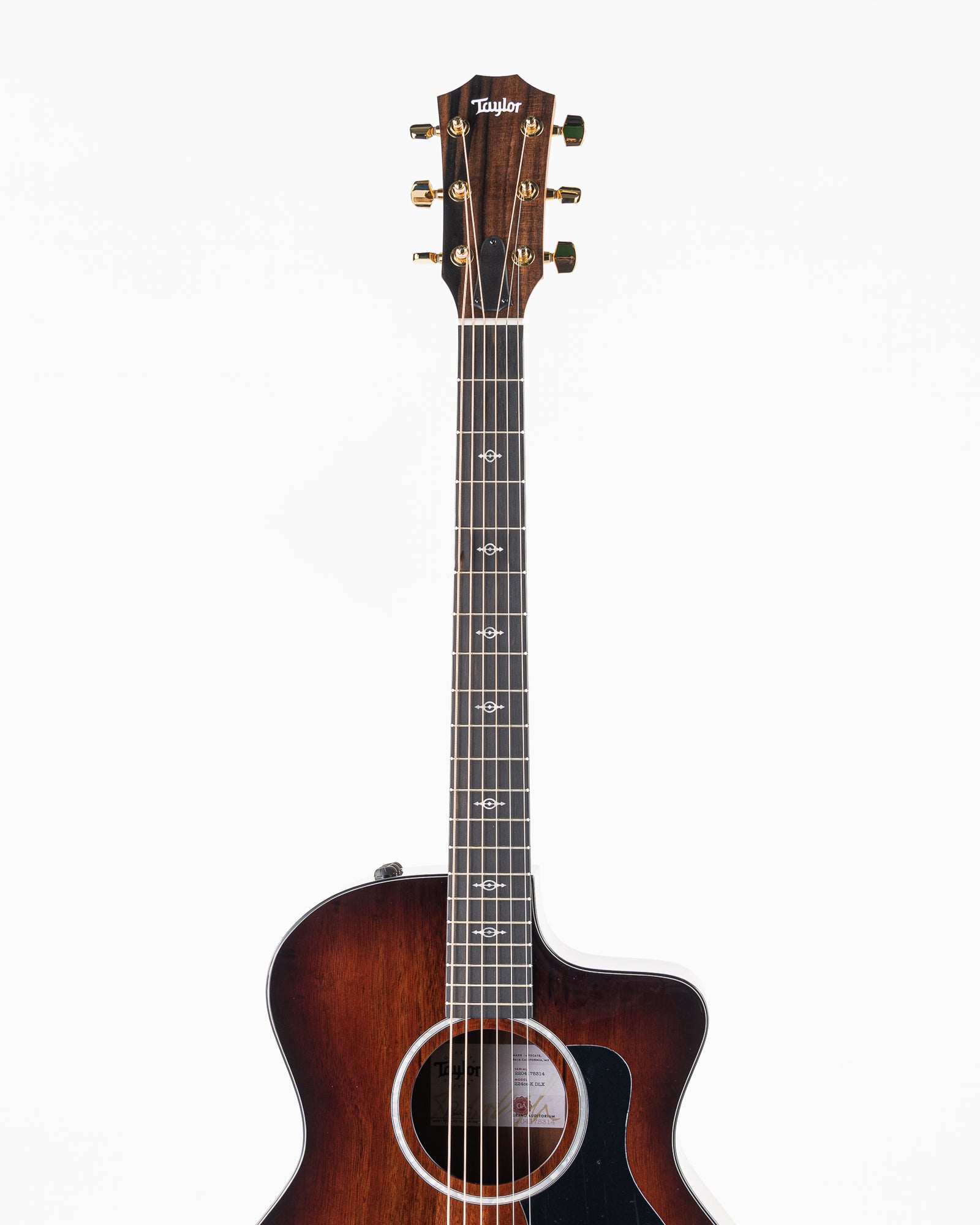 Taylor 224ce-K DLX Grand Auditorium Acoustic Electric Guitar- Hawaiian Koa with Hardshell Case