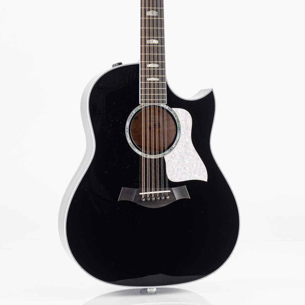 Taylor 657ce Doce Doble 12 String Acoustic Electric Guitar - Black Gloss