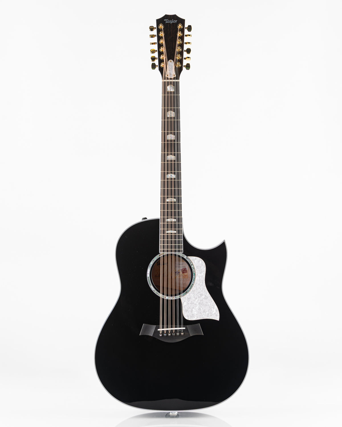 Taylor 657ce Doce Doble 12 String Acoustic Electric Guitar - Black Gloss
