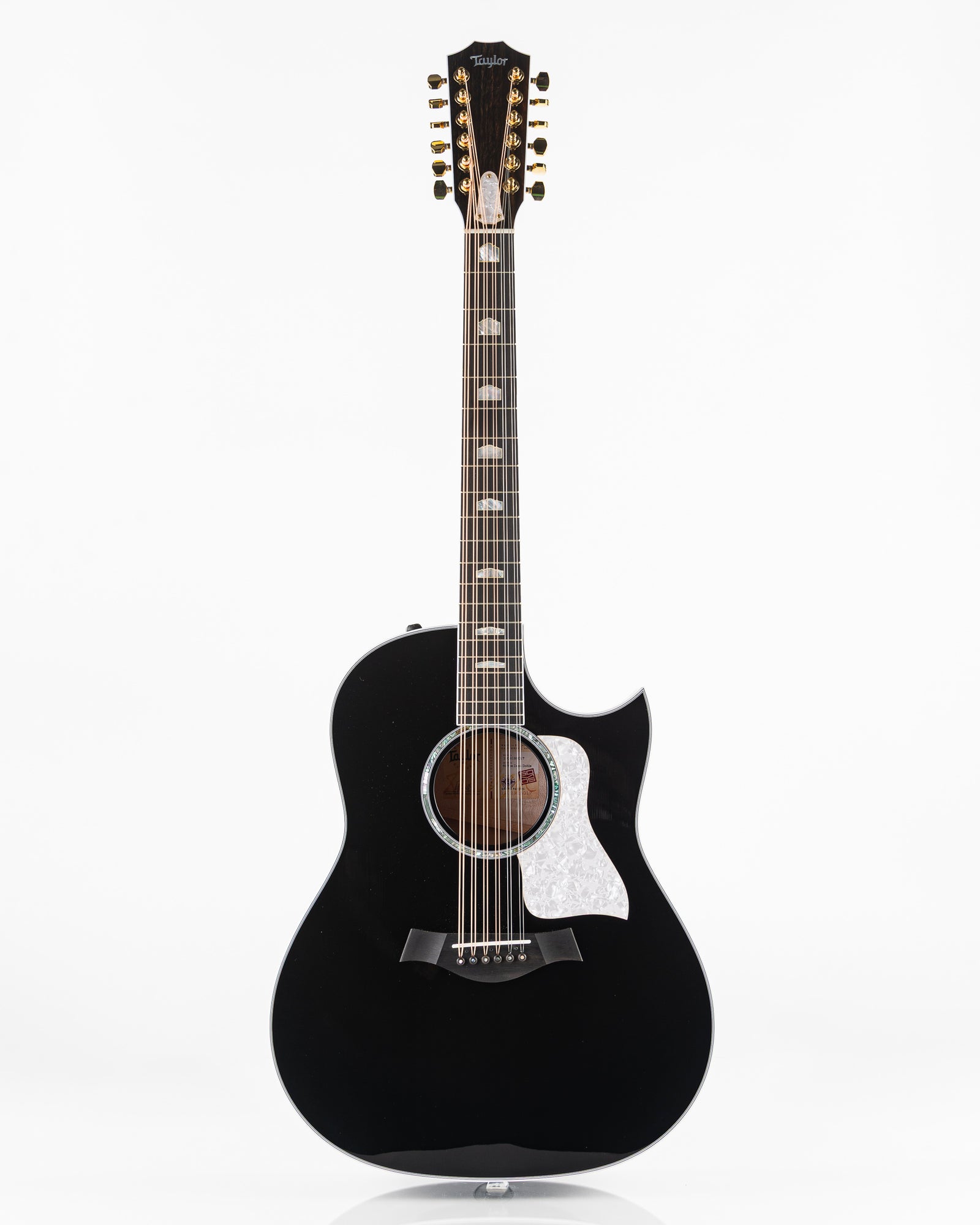 Taylor 657ce Doce Doble 12 String Acoustic Electric Guitar - Black Gloss