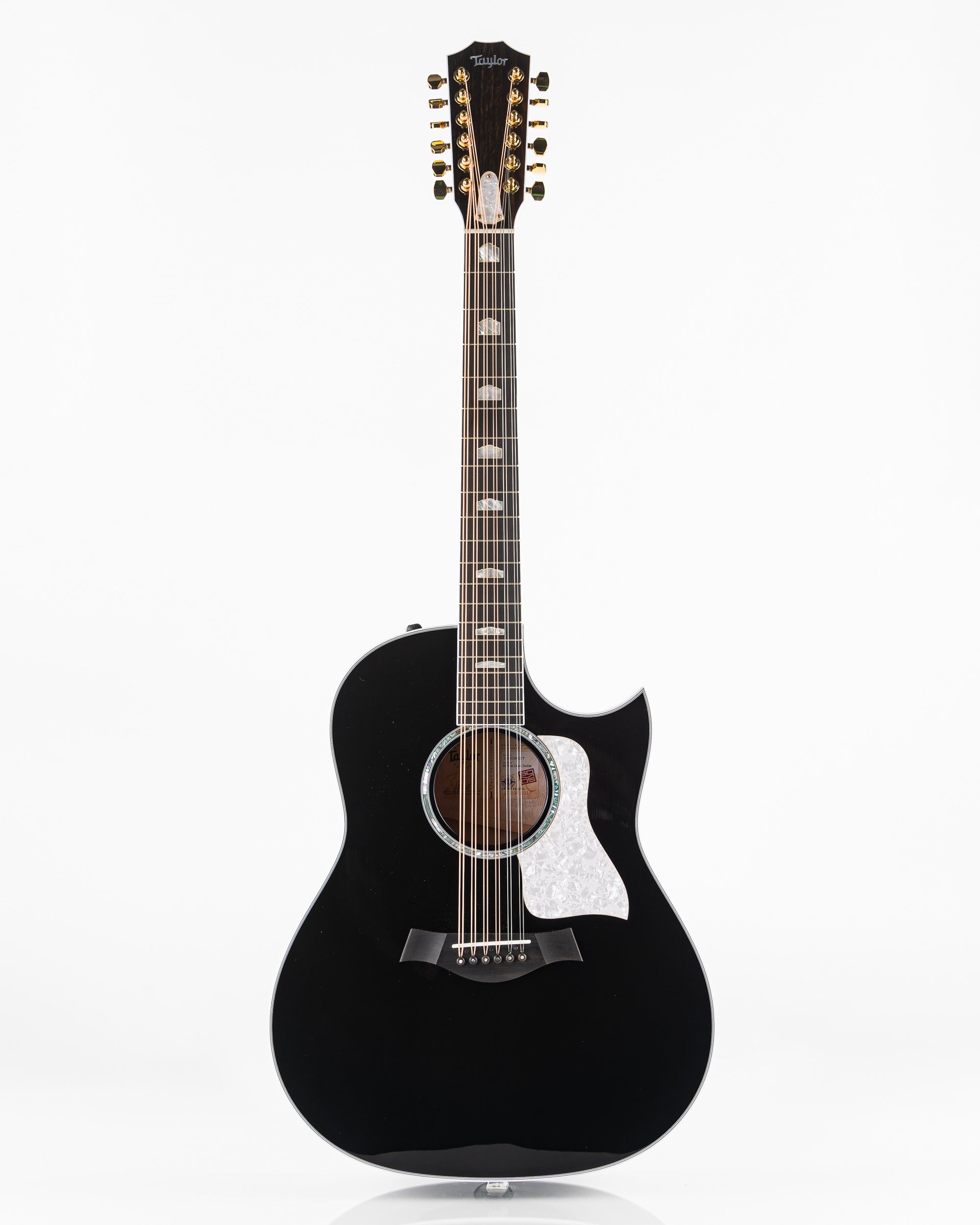 Taylor 657ce Doce Doble 12 String Acoustic Electric Guitar - Black Gloss