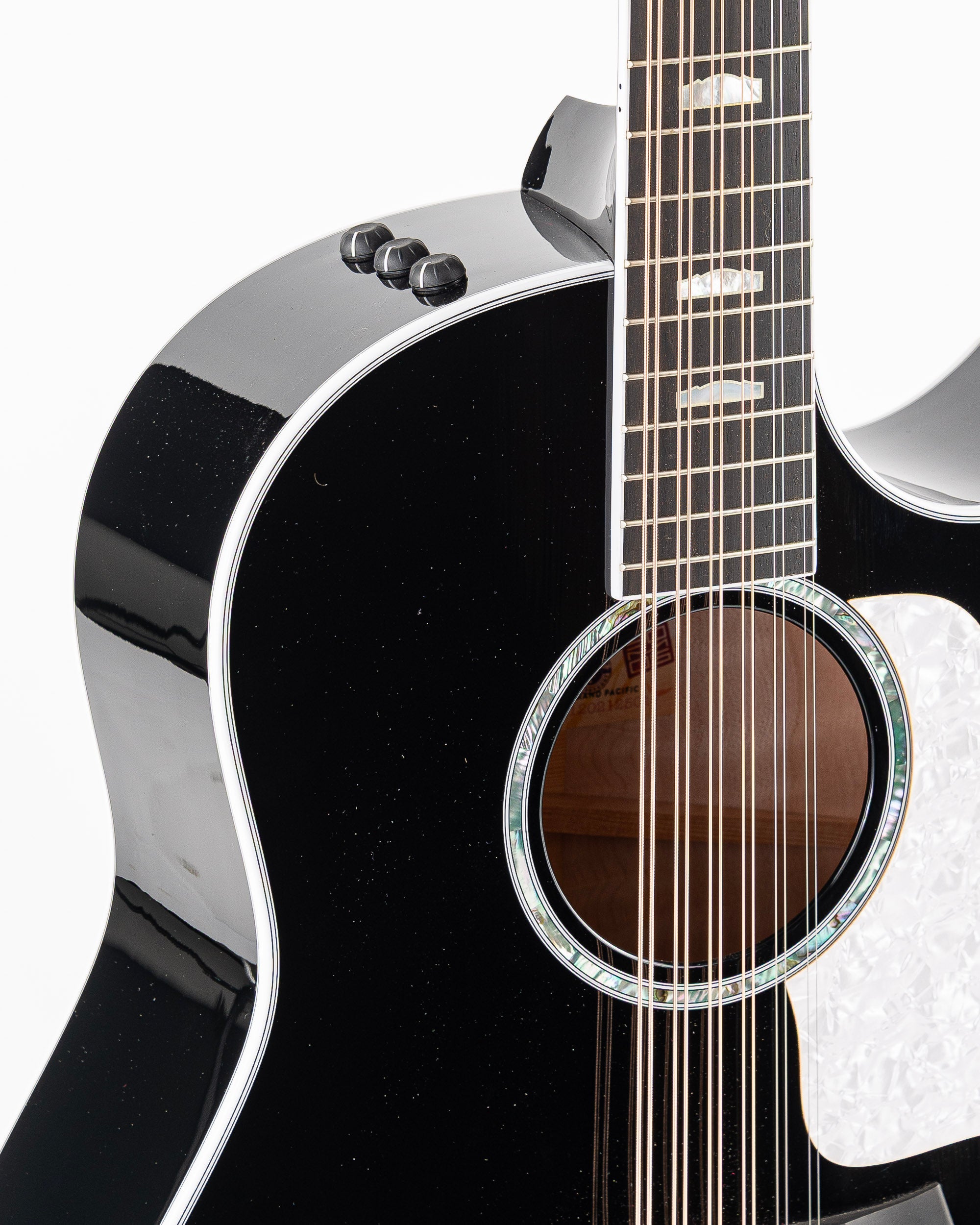 Taylor 657ce Doce Doble 12 String Acoustic Electric Guitar - Black Gloss