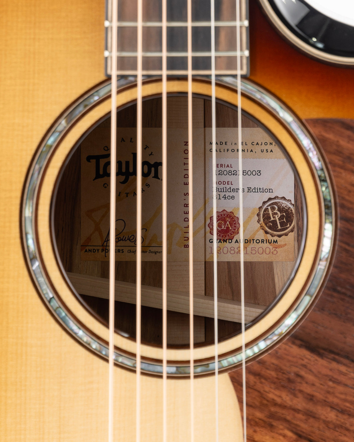 Taylor Builder's Edition 814ce Acoustic Electric Guitar - Shaded Edgeburst