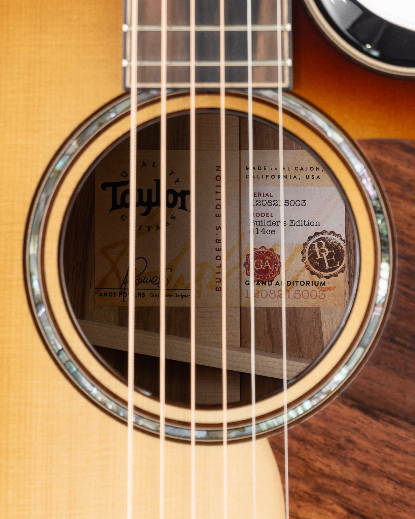 Taylor Builder's Edition 814ce Acoustic Electric Guitar - Shaded Edgeburst