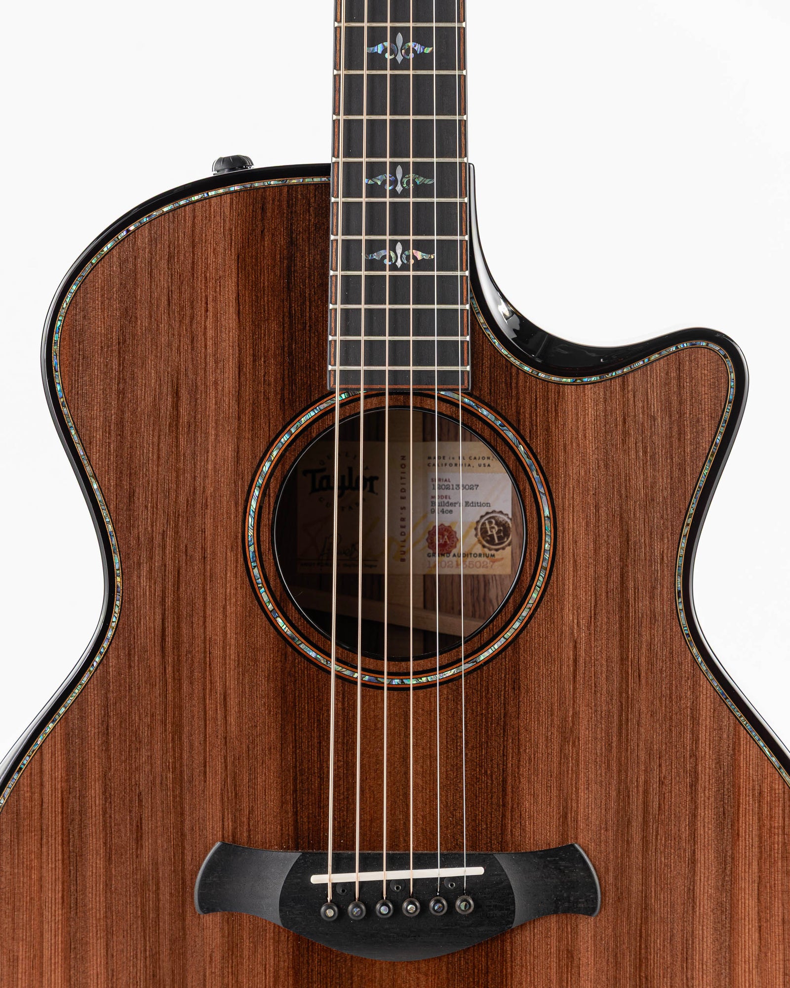Taylor Builder's Edition 914ce Acoustic Electric Guitar - Sinker Redwood Top
