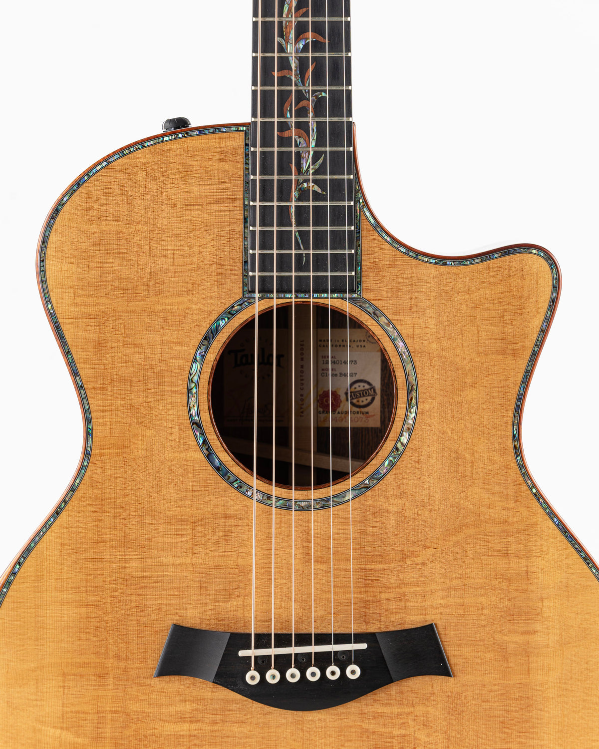 Taylor Catch Custom #27 Limited Edition C14ce B4027 Grand Auditorium Acoustic Electric Guitar - Bearclaw Sitka Spruce