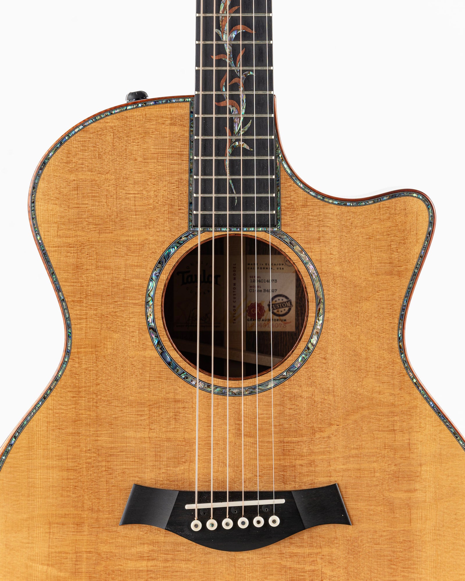 Taylor Catch Custom #27 Limited Edition C14ce B4027 Grand Auditorium Acoustic Electric Guitar - Bearclaw Sitka Spruce