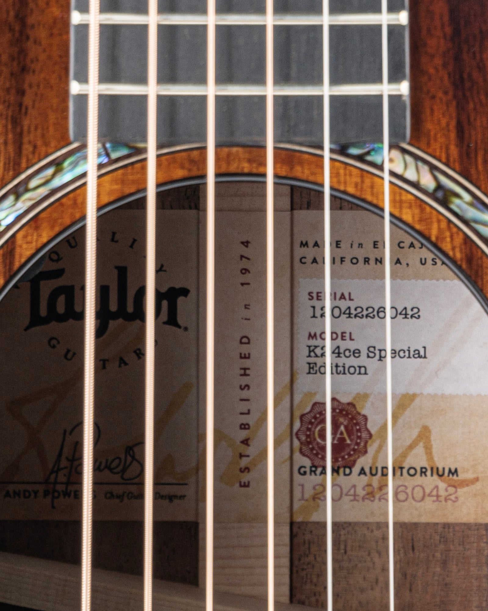 Taylor Next Generation K24ce Special Edition Grand Auditorium Acoustic Electric Guitar - Shaded Edgeburst