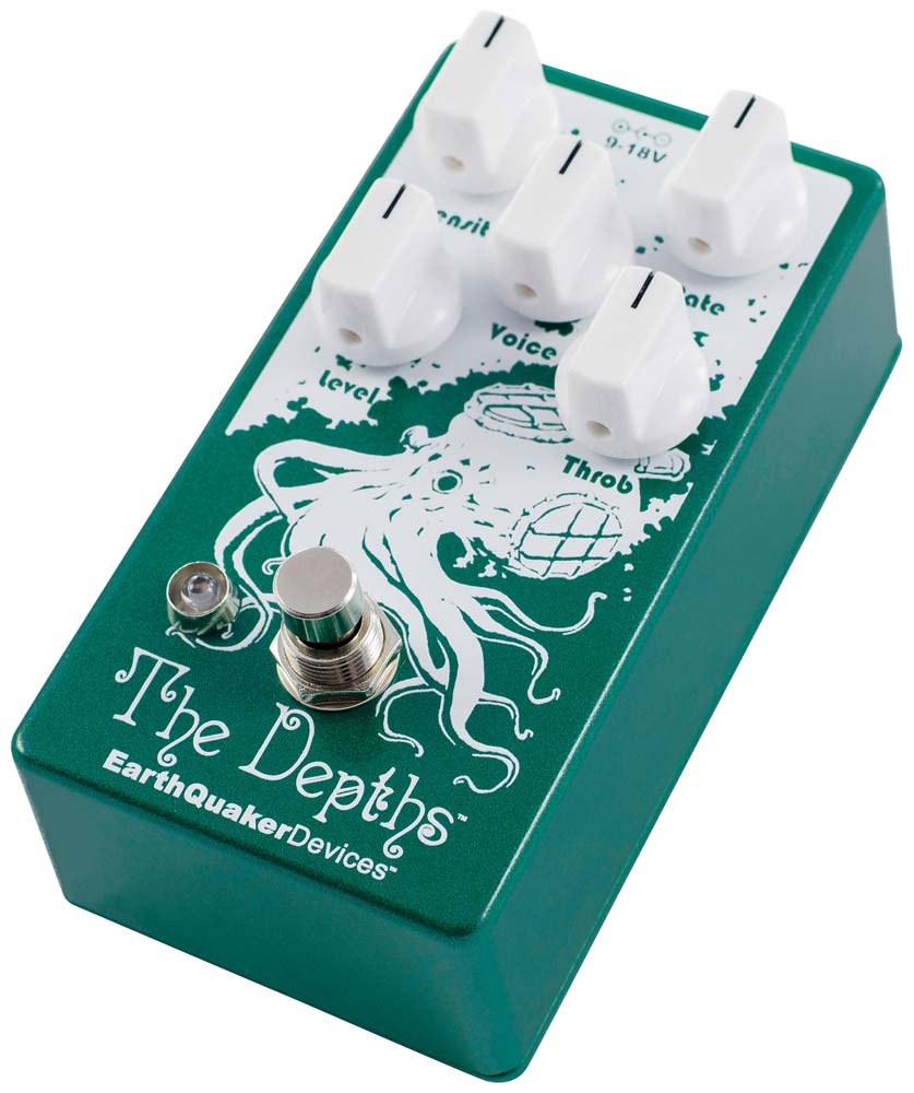 EarthQuaker Devices The Depths Analog Optical Vibe Machine Guitar Pedal