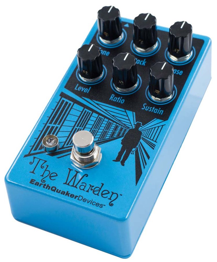 EarthQuaker Devices The Warden V2 Optical Compressor Guitar Pedal