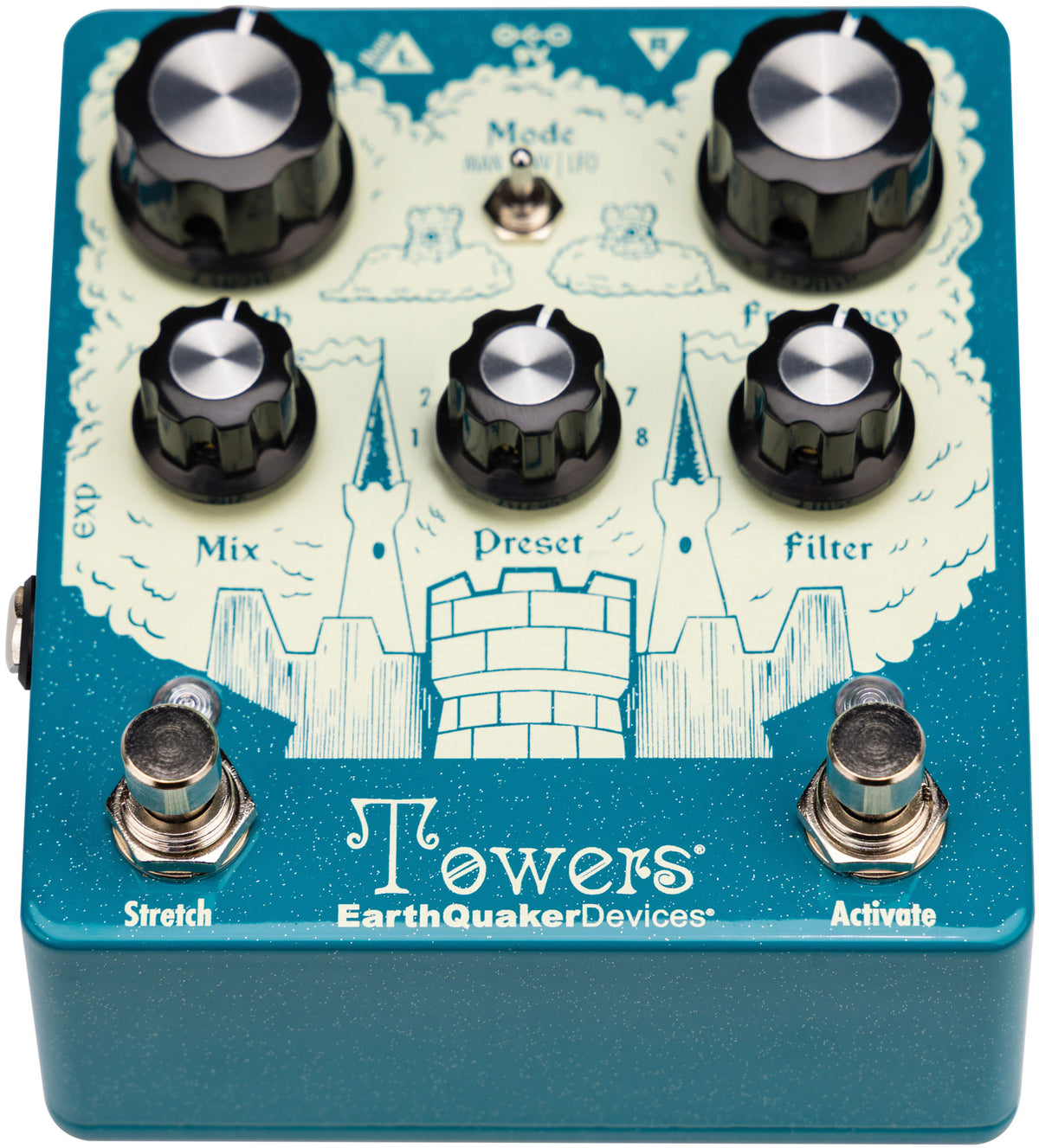 EarthQuaker Devices Towers Stereo Reverberant Filter Guitar Pedal