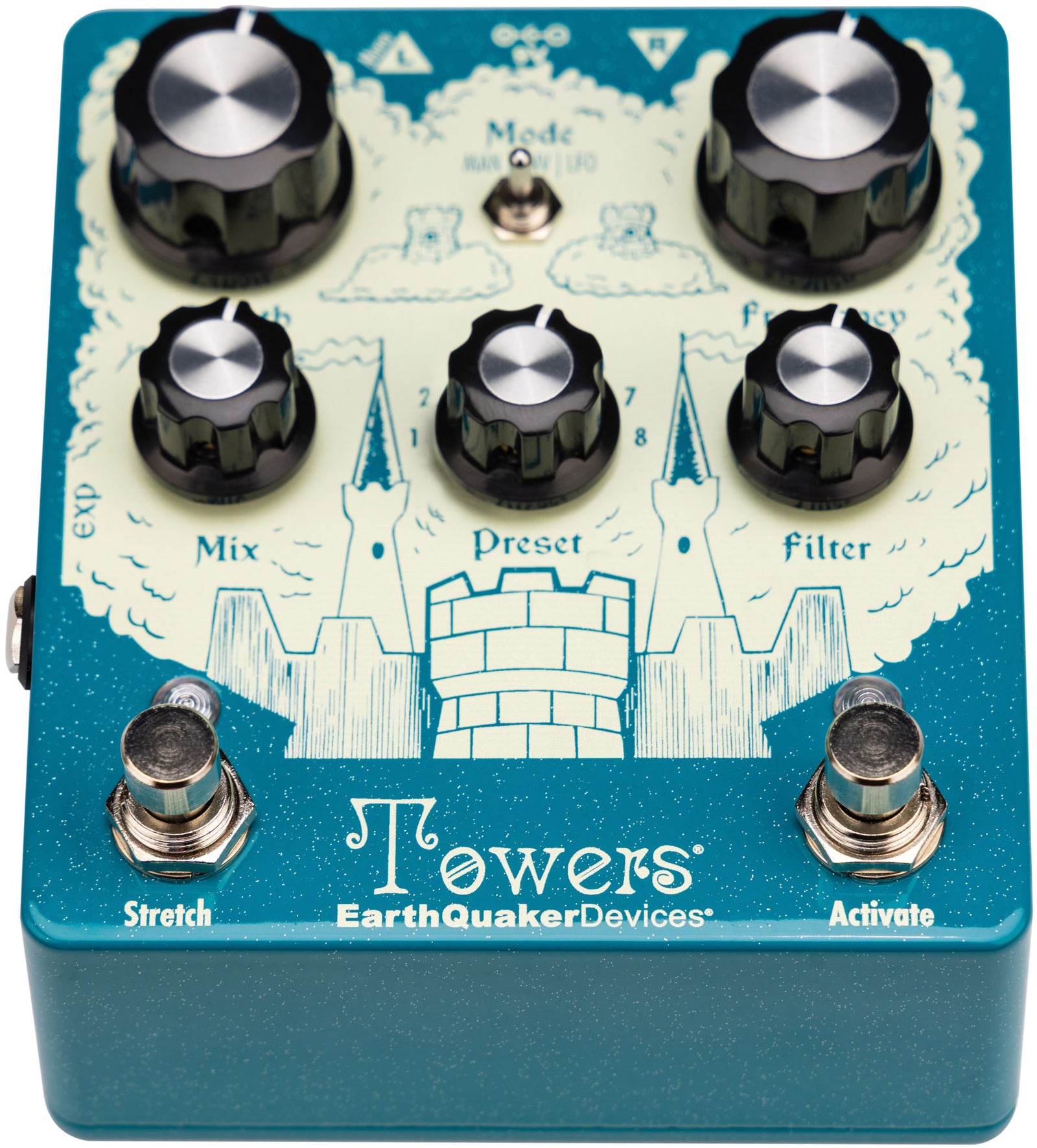 EarthQuaker Devices Towers Stereo Reverberant Filter Guitar Pedal