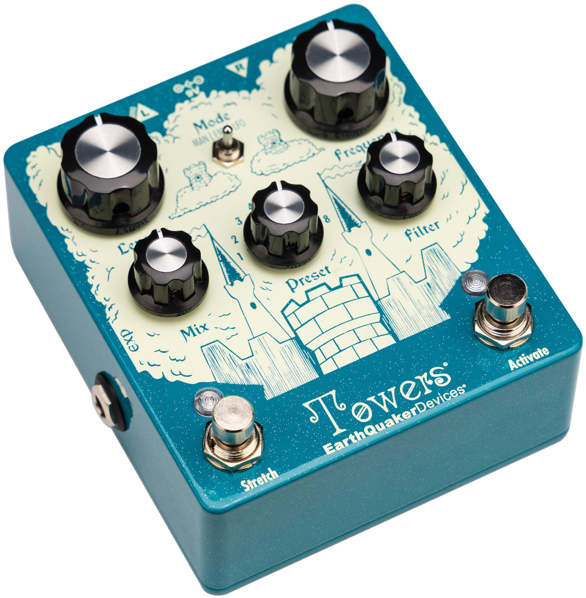 EarthQuaker Devices Towers Stereo Reverberant Filter Guitar Pedal