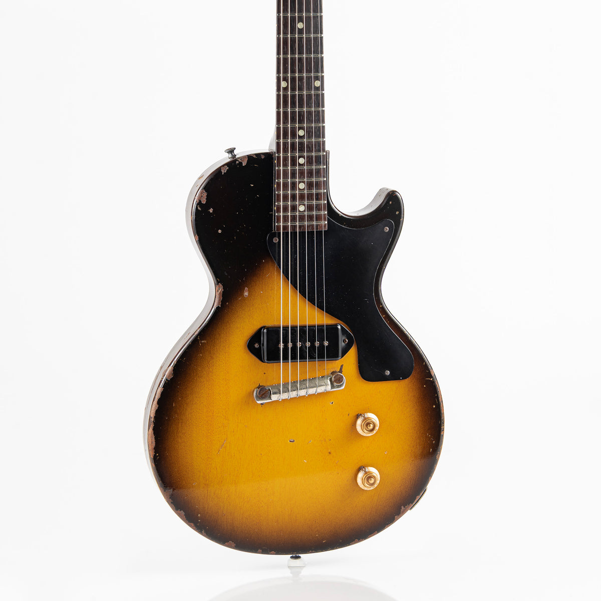 USED 1957 Gibson Les Paul Junior Electric Guitar - Two Tone Sunburst